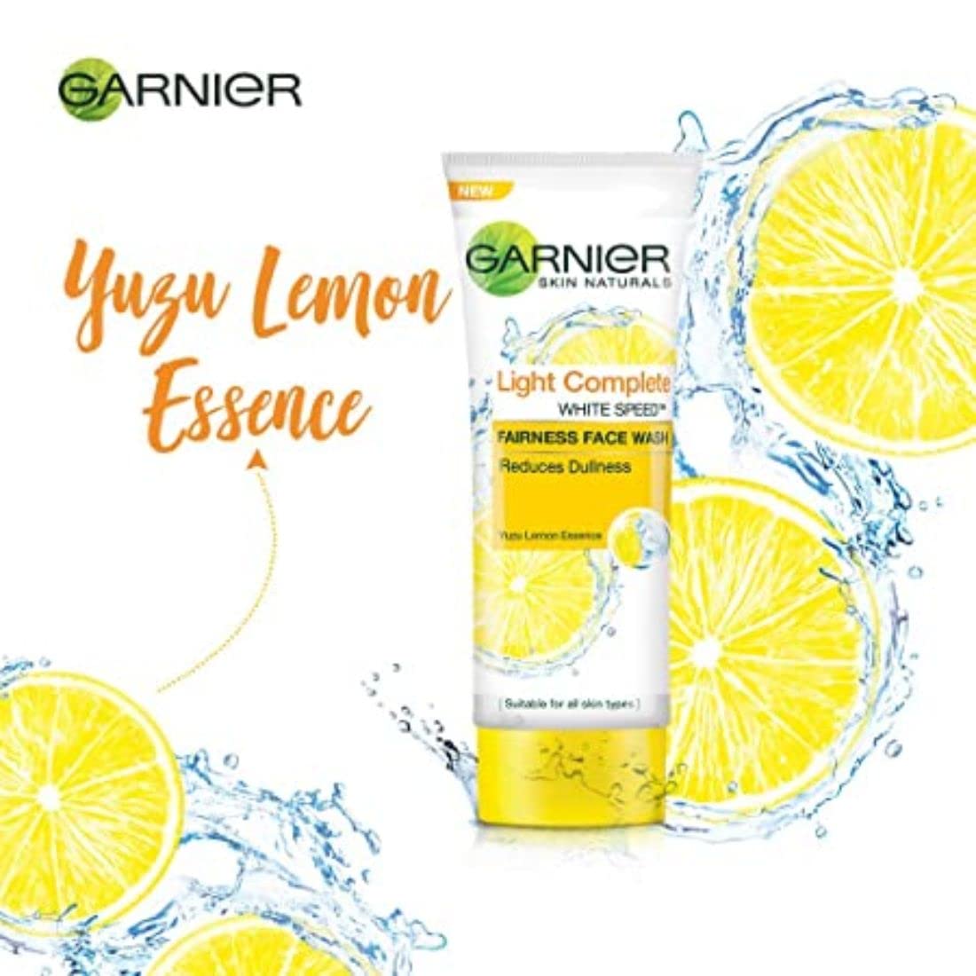 Garnier Skin Naturals Bright Complete Vitamin C Face Wash - 50g for Glowing Skin | Brightening & Hydrating Daily Cleanser for Dull & Dry Skin | Morning & Night Skincare Routine