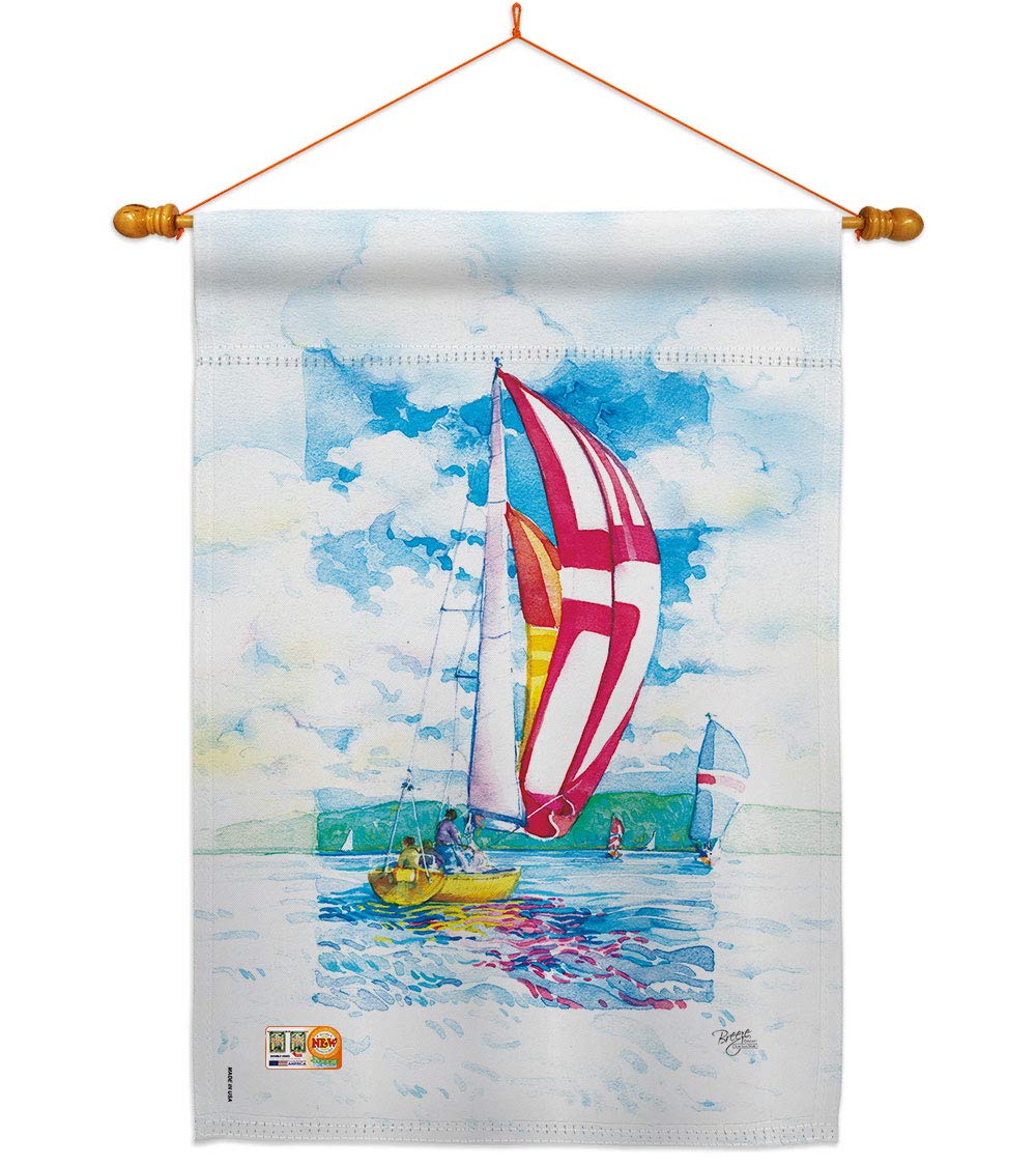 Sailboat Decorative House Flag Set 28