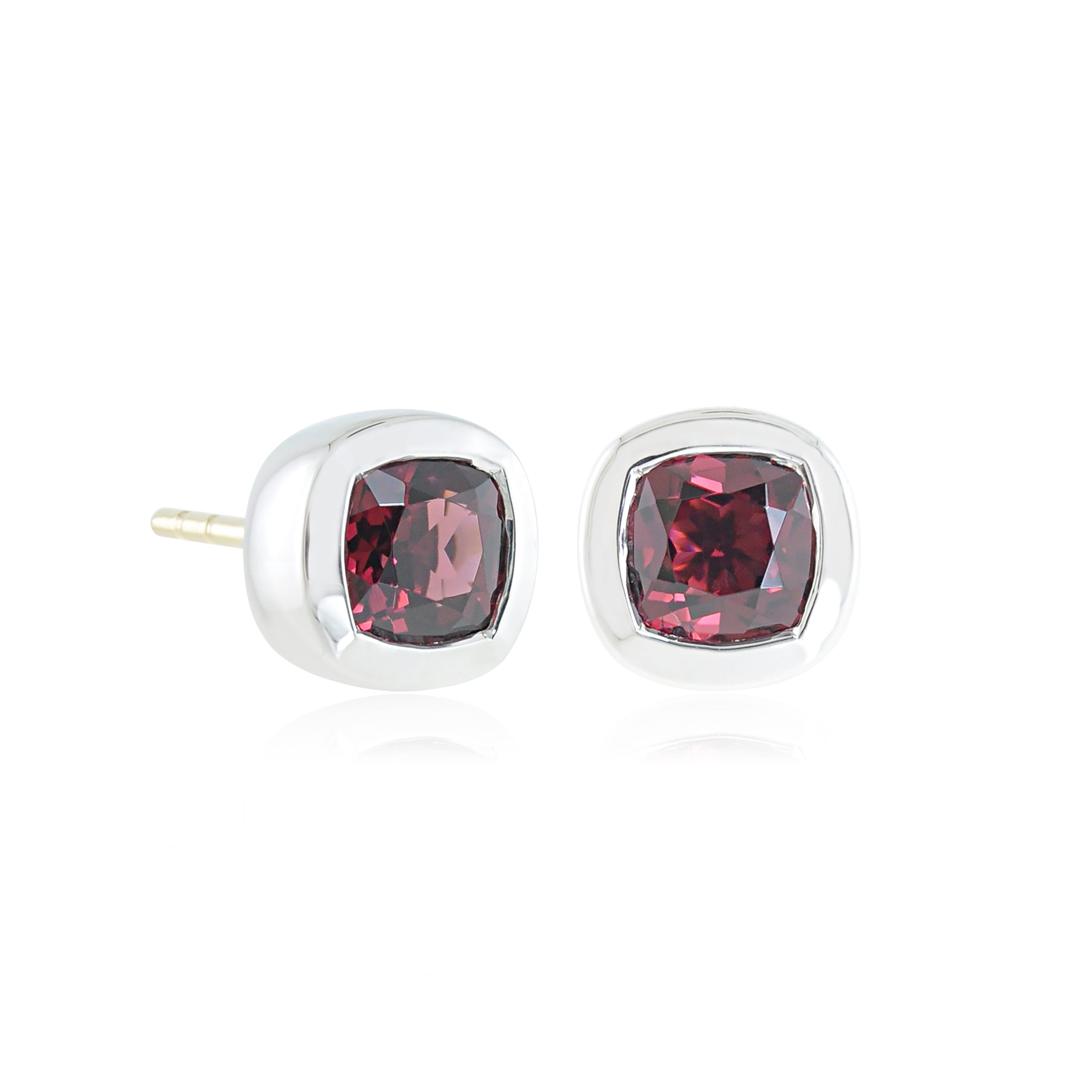 Melrose Earrings with Genuine Rhodolite Garnet – Elegant Dangle Earrings for Women, Perfect for Weddings, Parties & Evening Events
