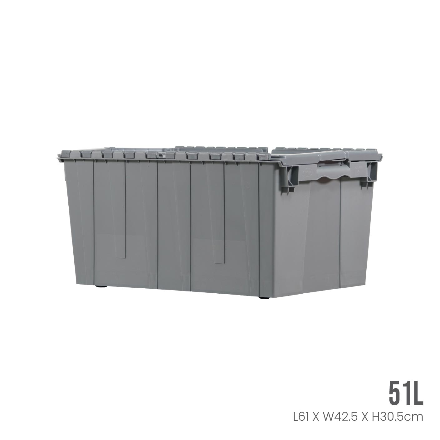 Heavy Duty Security Crate Container with Lock - ID4628 | Secure Storage for Valuables, Documents & Tools | Ideal for Home, Office & Travel Use