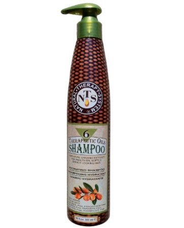 Natural Therapy System Six Therapeutic Oils Shampoo 10oz - Hair Repair & Scalp Care for Dry, Damaged Hair - Perfect for Daily Use & Salon Quality Results at Home