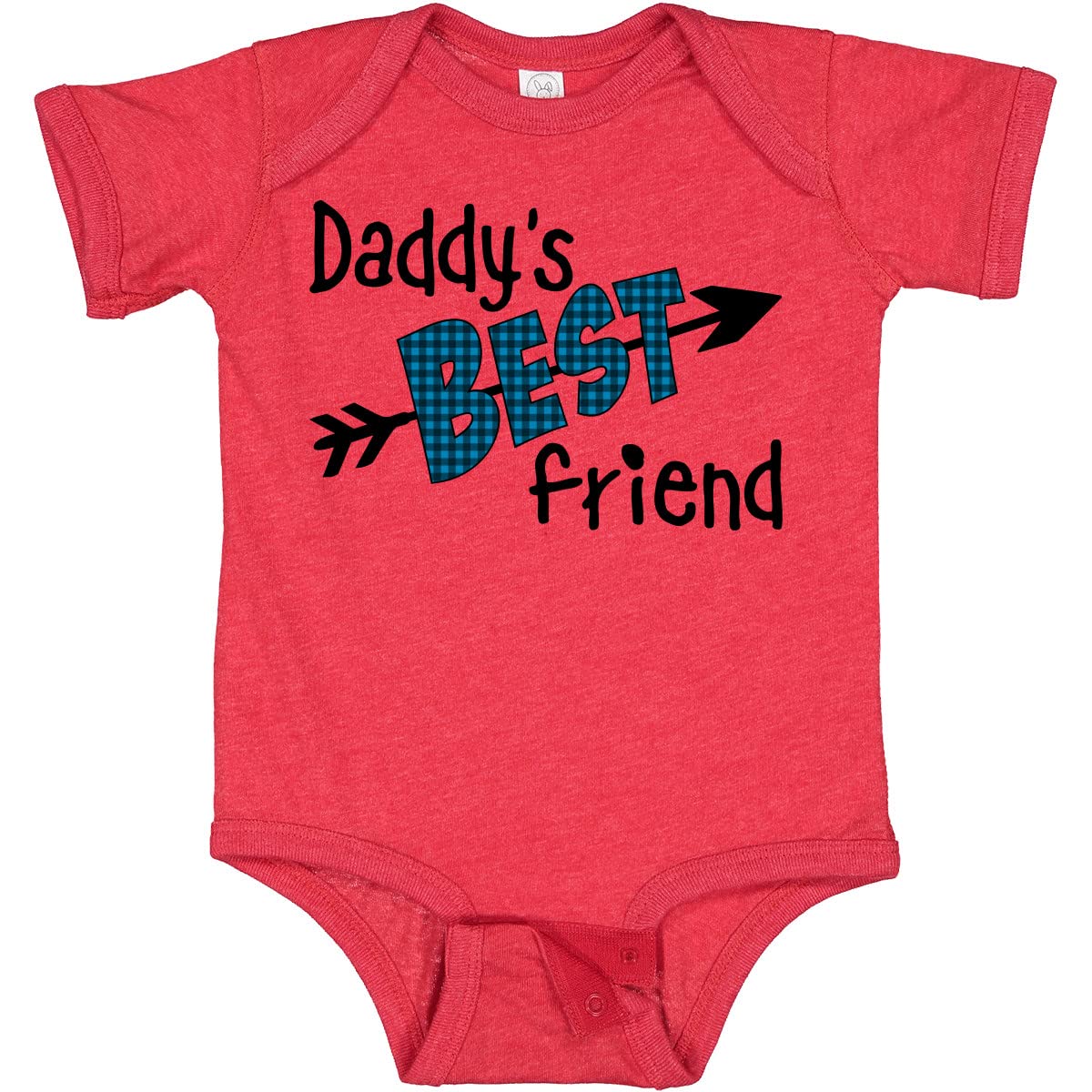 Inktastic Daddy's Best Friend Arrow & Plaid Letters Baby Bodysuit - Perfect for Family Gatherings & Newborn Photo Shoots