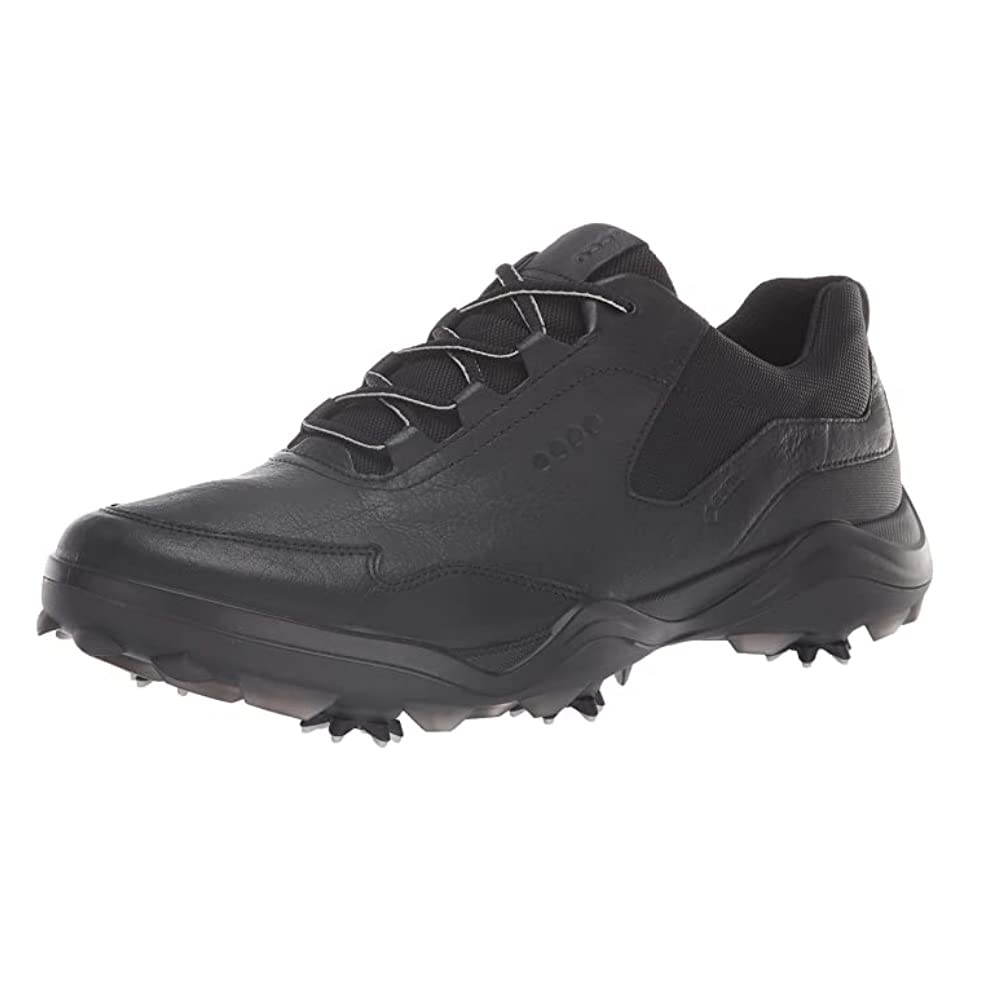 ECCO Men's Strike 2.0 Hydromax Waterproof Golf Shoes – Lightweight & Comfortable Spiked Golf Footwear for Men – Perfect for Walking the Course in All Weather Conditions