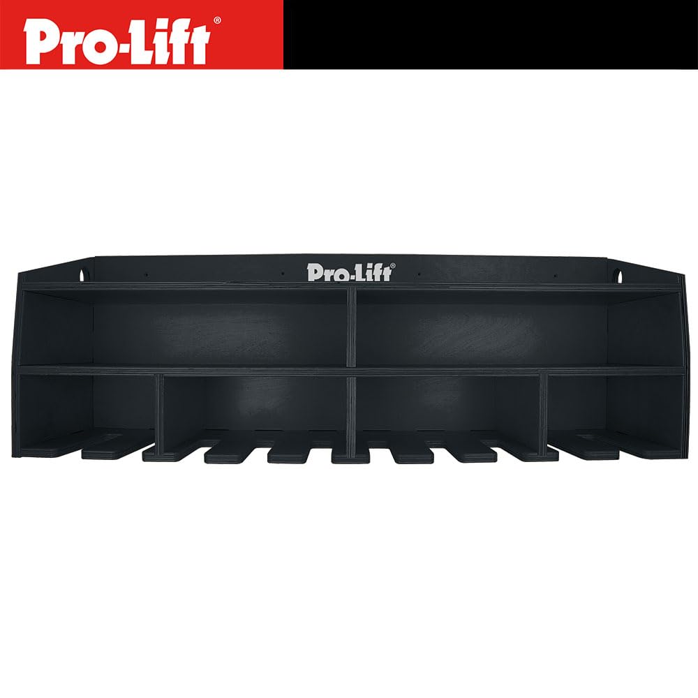 Pro-Lift Cordless Drill Organizer - Wall Mount Power Tool Storage Rack with 10 Hanging Slots | Wooden Tool Holder for Garage, Workshop & DIY Projects | M-005W1