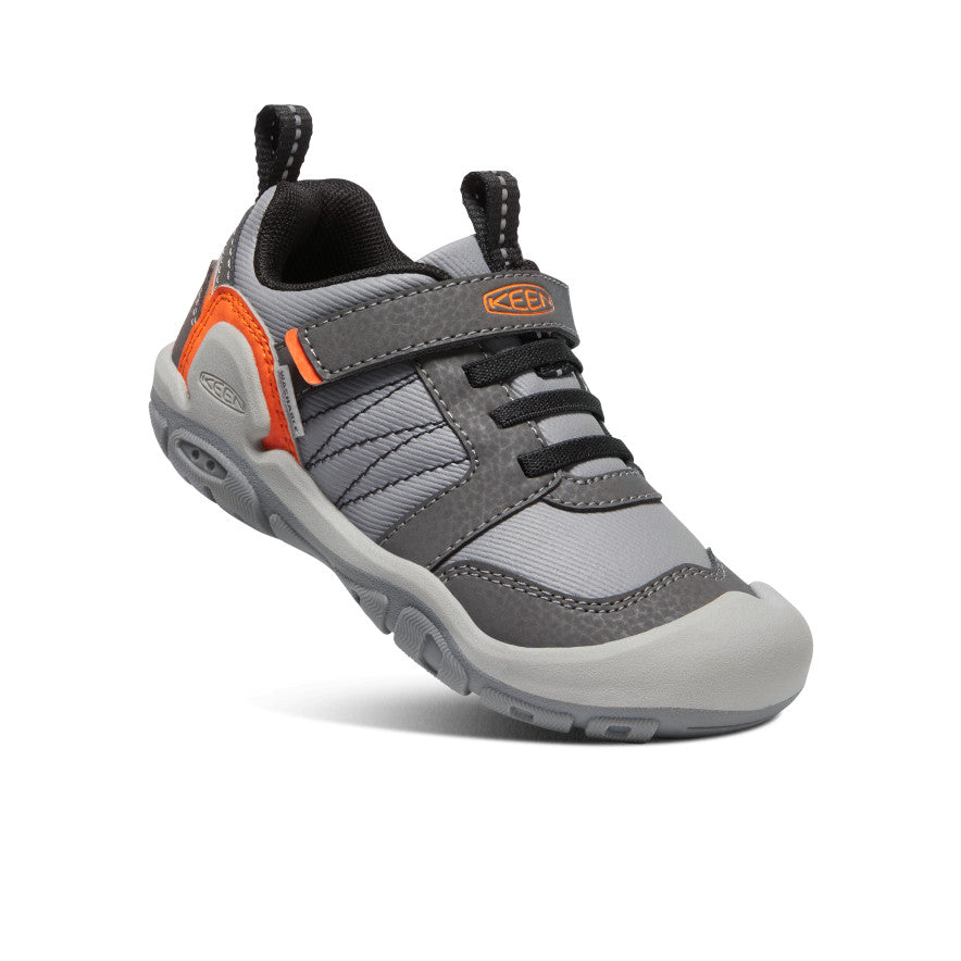 Little Kids' Knotch Peak Sneakers - Magnet/Safety Orange | Comfortable & Durable Toddler Shoes for Outdoor Play & Everyday Wear