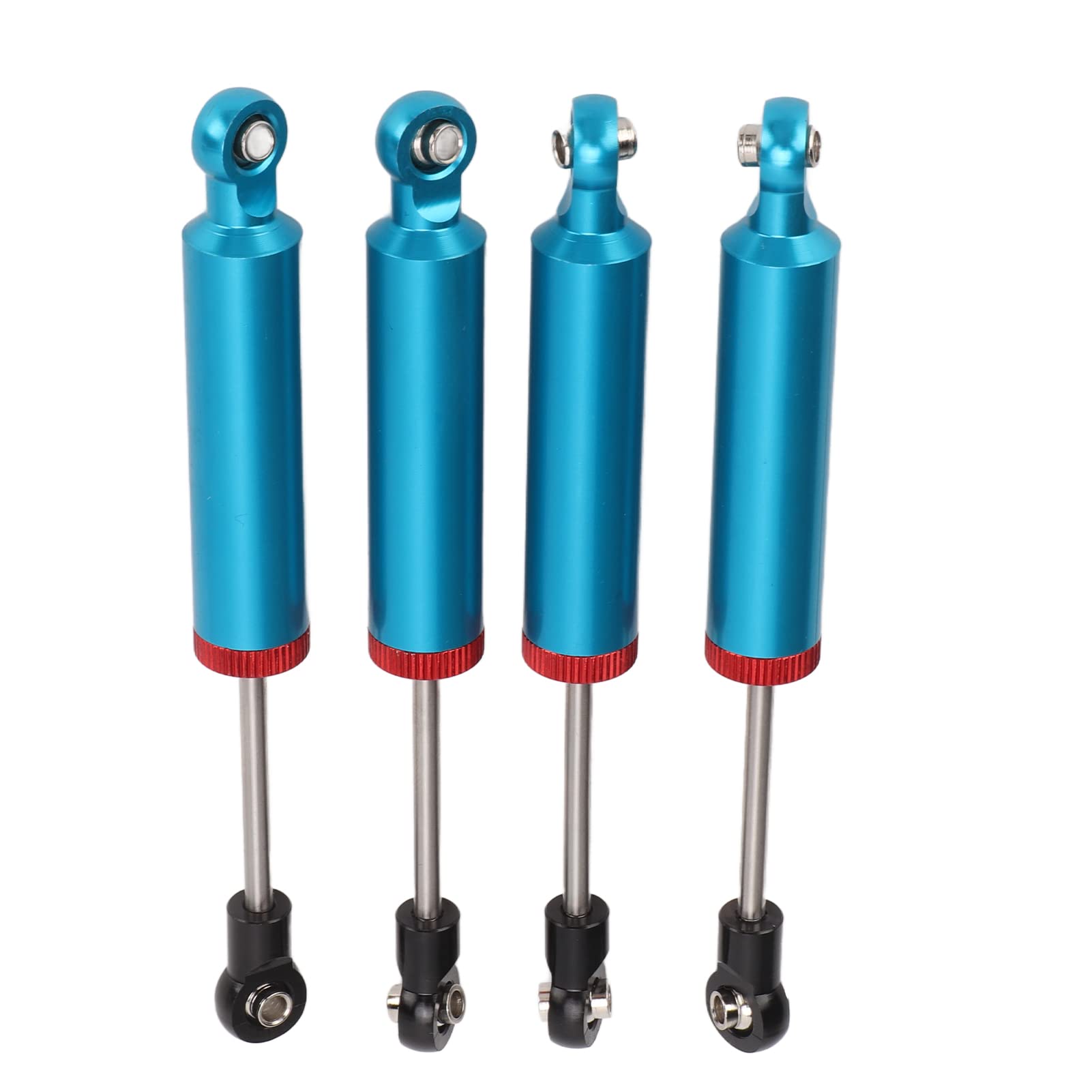 RiToEasysports 4Pcs Aluminum Alloy RC Car Shock Absorbers - High-Performance Oil Dampers for 1:10 Scale Simulation Climbing Cars (Blue) - Perfect for Off-Road and Remote Control Car Enthusiasts