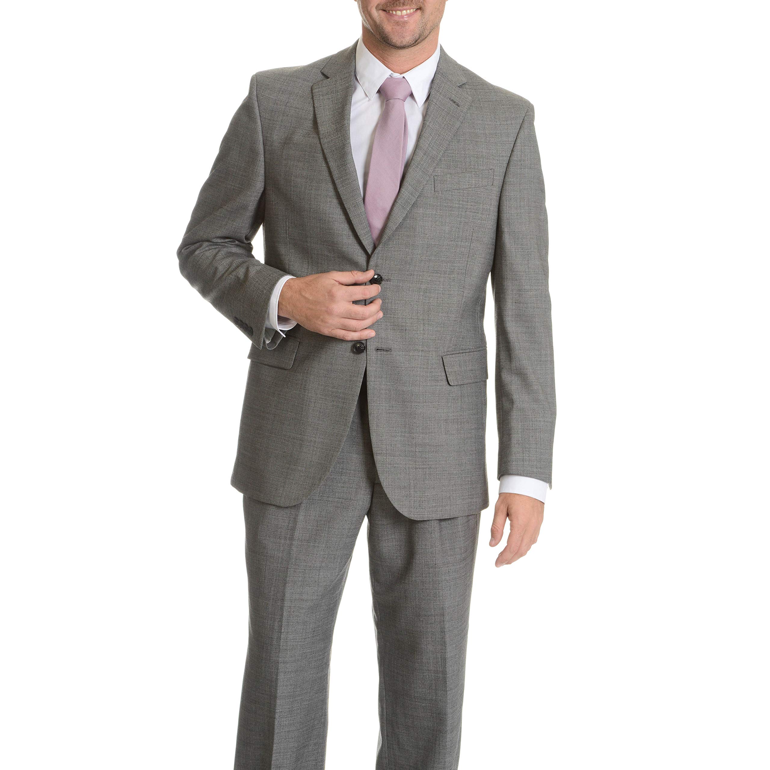 Palm Beach Men's Performance Wrinkle Rebound Suit Jacket - Breathable Stretch Blazer for Business & Formal Occasions - Perfect for Office, Weddings & Special Events