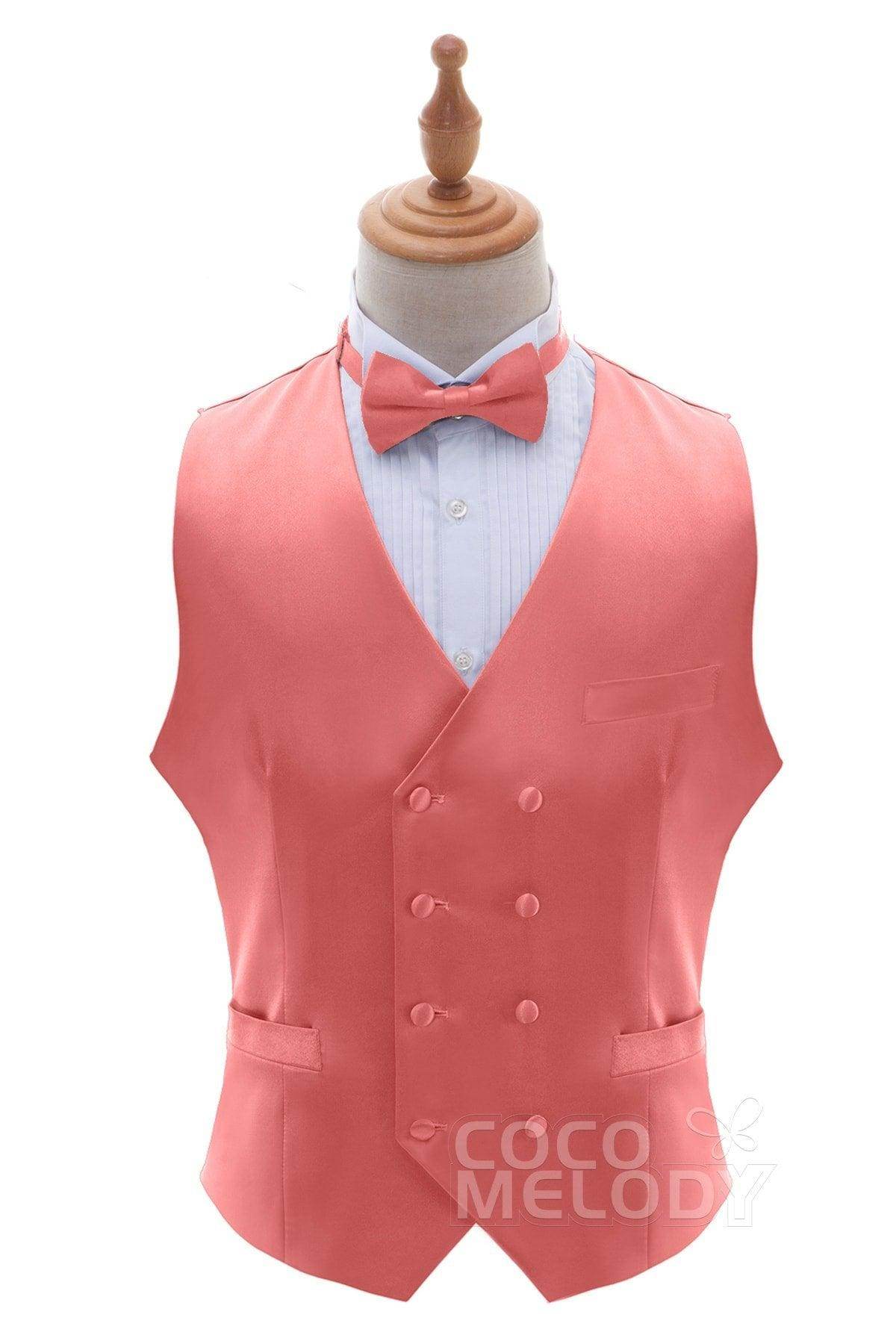 Men's Stretch Silk-Like Satin Vest - Comfortable & Breathable Formal Wear for Weddings, Parties & Business Events - CZ170021