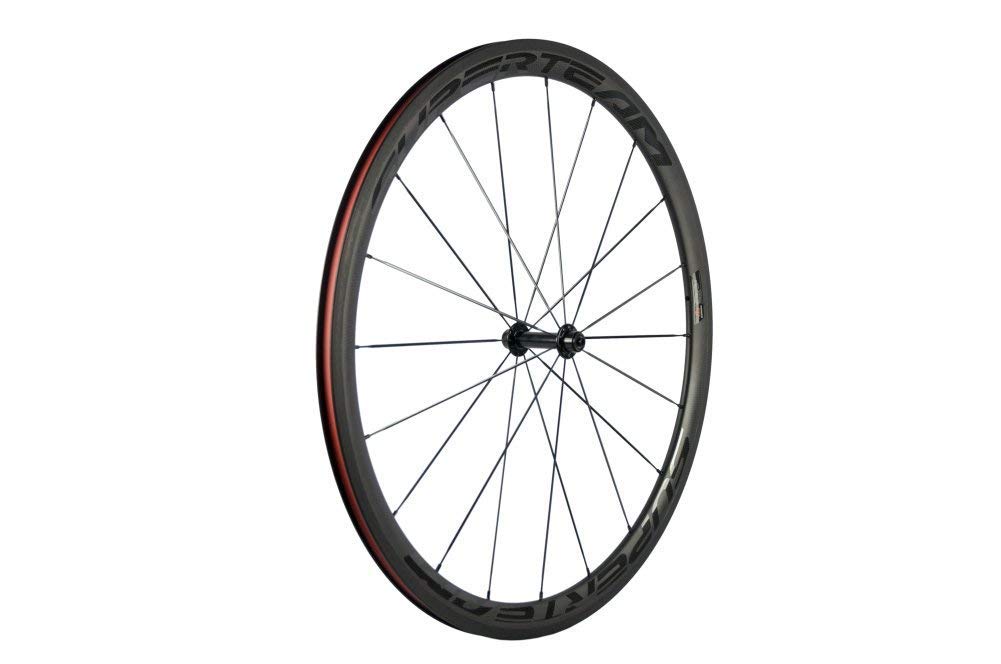 Superteam 38mm/23mm Carbon Fiber Road Bike Wheelset 700c Clincher Wheels with R13 Hub - Lightweight & Durable for Racing, Training & Road Cycling