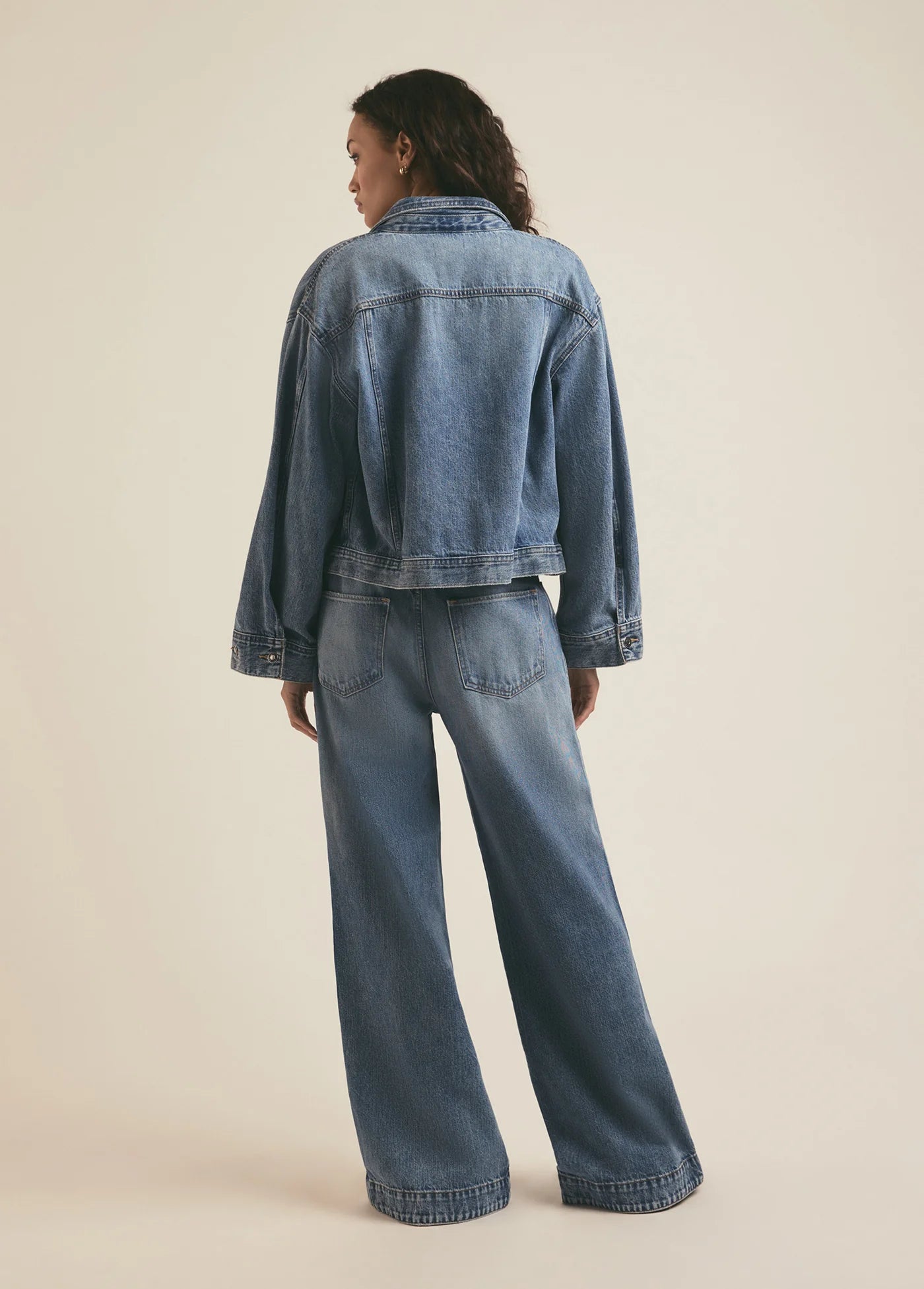 The Oliver Ultimate Baggy Wide Leg Jeans for Women - High Waist Comfort Stretch Denim Pants - Casual Chic Outfit for Everyday Wear, Work & Weekend