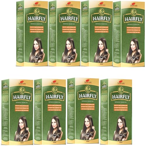Herbal Hair Oil for Long & Smooth Hair - 100ml x 8 Pack | Natural Hair Growth Treatment | Perfect for Daily Nourishment, Split Ends Repair & Scalp Care