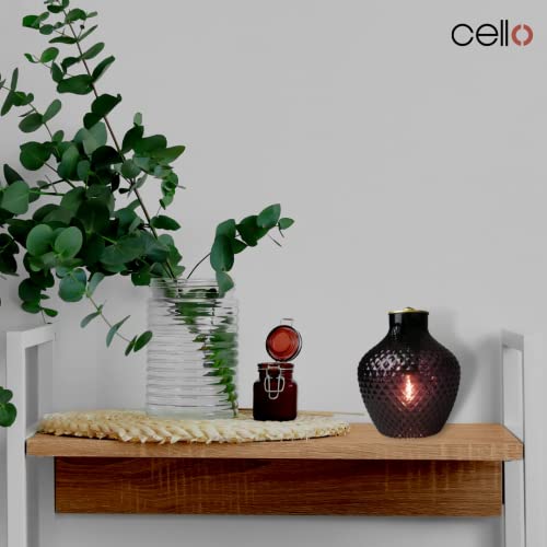Premium Cello Electric Wax Warmer - Porcelain Barrel Design for Home Aromatherapy & Relaxation | Perfect for Living Room, Bedroom, and Office Use