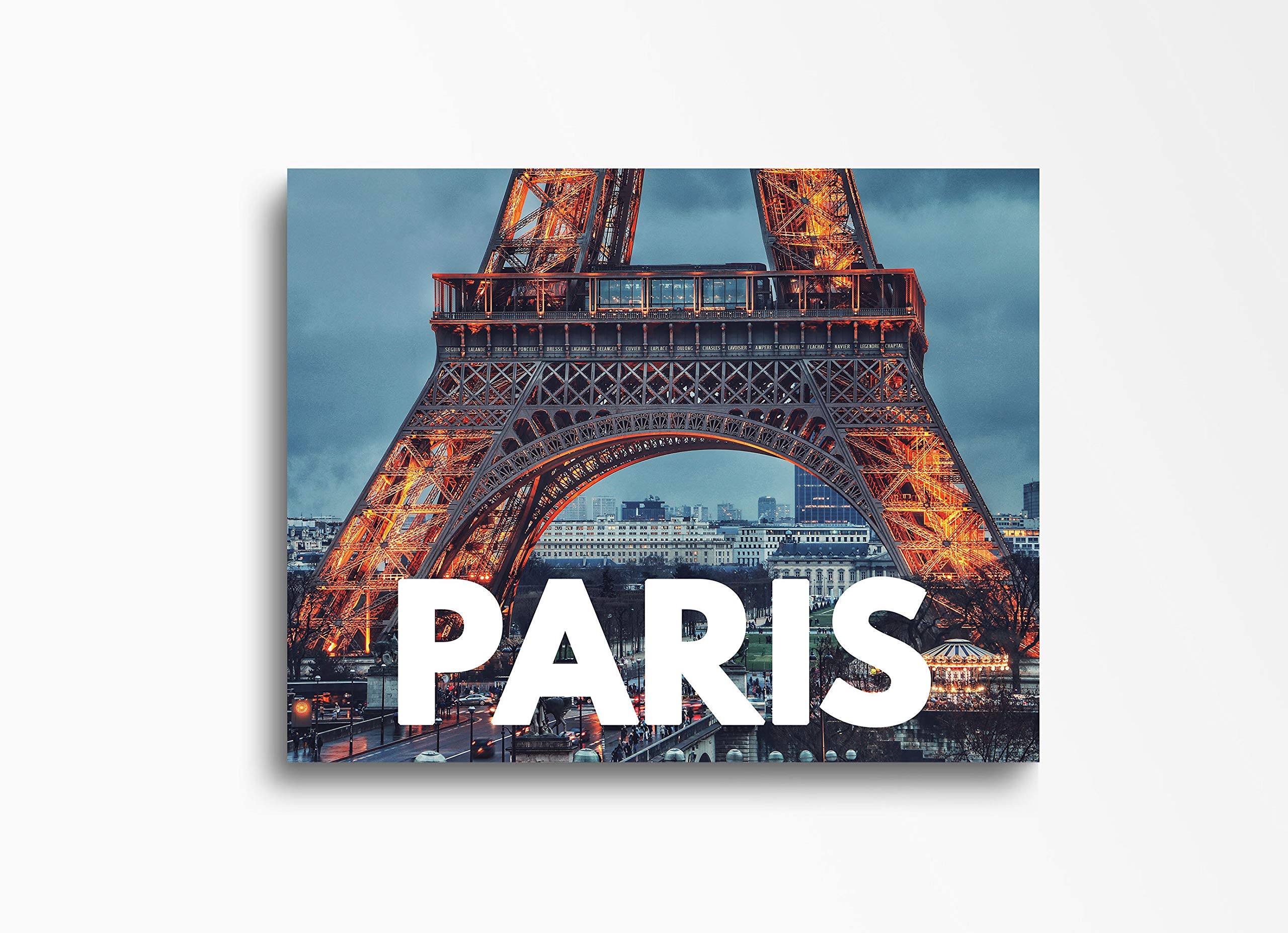 30x40in Paris Downtown Skyline Canvas Wall Art - Modern Cityscape Painting for Home Decor | Perfect for Living Room, Bedroom, Kitchen & Office | Ready to Hang Wall Decor for Urban Style Interior Design