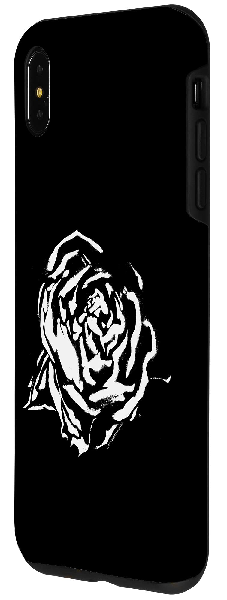 iPhone XS Max Graffiti Rose Phone Case - Durable Protective Cover with Stylish Design for Men & Women - Perfect for Everyday Use, Travel, and Outdoor Activities