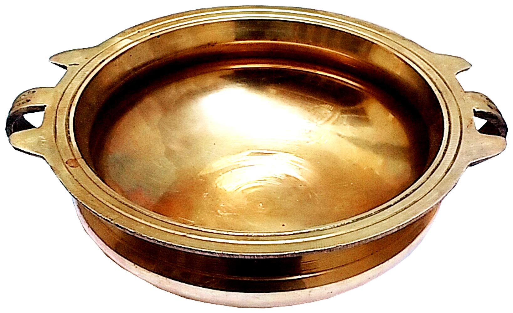 Vintage Brass Urli (Uruli, Varpu) Water Bowl - Handcrafted Decorative Bowl for Candles, Flowers & Home Decor - Perfect for Pooja, Wedding Centerpieces & Boho Home Decor (11760)