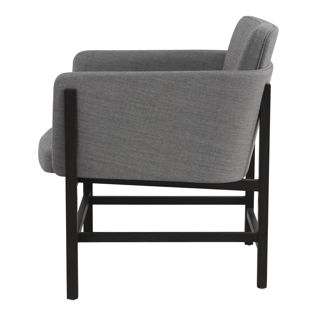 Aya Lounge Chair - Modern Accent Chair for Living Room, Bedroom & Office - Comfortable Upholstered Armchair with Wooden Legs - Perfect for Relaxing, Reading & Decor