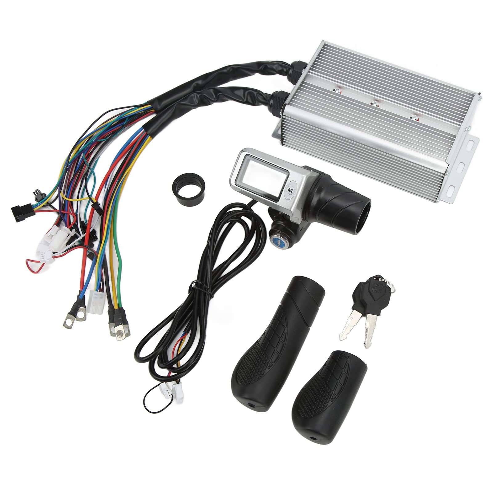 Shanrya 30V 42V Brushless Motor Controller with LCD Display - Low Voltage Stable Speed E-Bike Controller Kit with Internal Circuit Protection | Perfect for Electric Bicycle Upgrades & DIY Projects