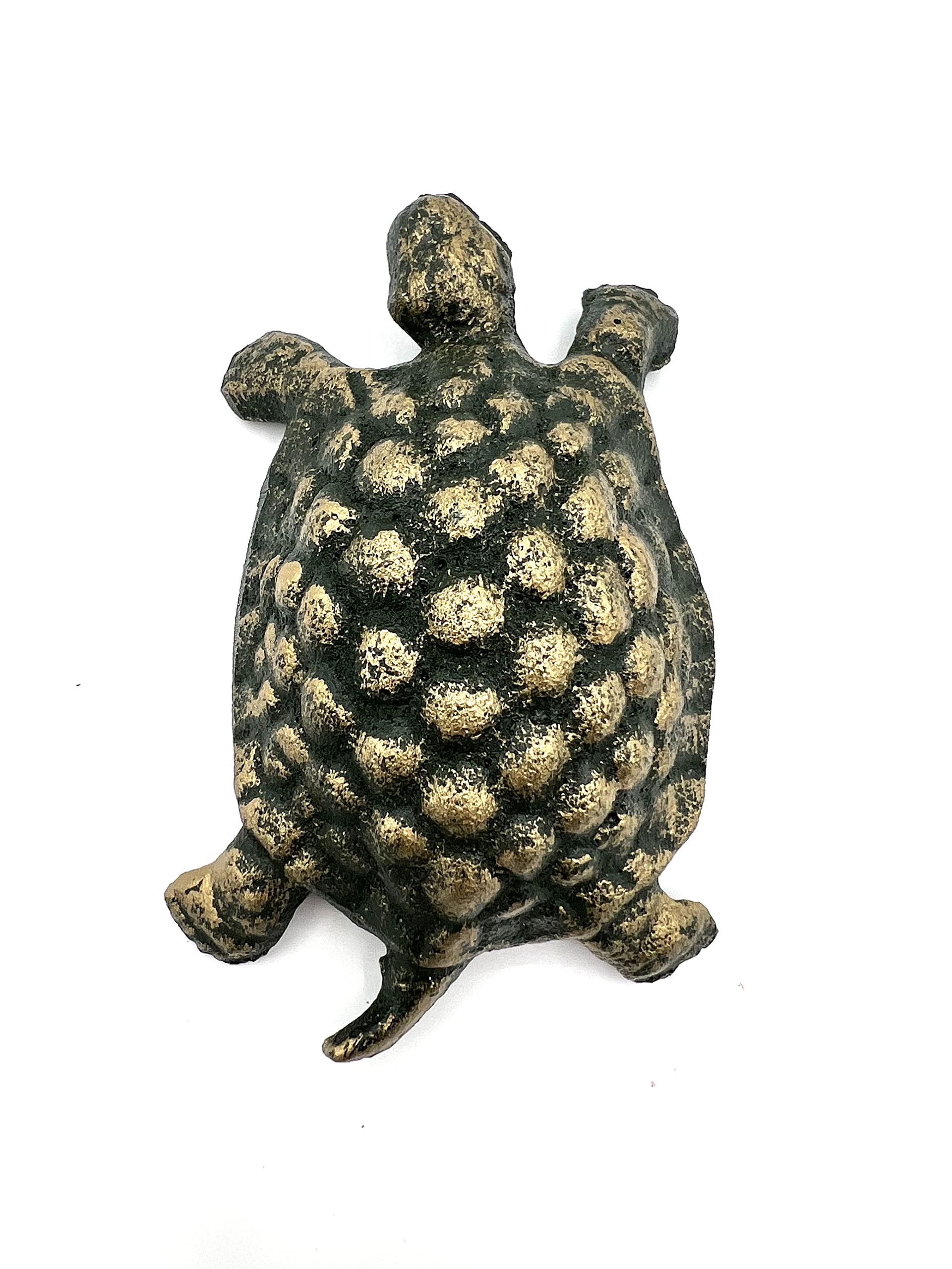 Turtle Outdoor Statue - Handcrafted Garden Turtle Decor for Flower Beds & Ponds - Whimsical Turtle Sculpture for Outdoor Garden Decorations - Perfect Fairy Garden Miniature & Unique Gift Idea - Ideal for Patio, Lawn, or Water Feature Landscaping