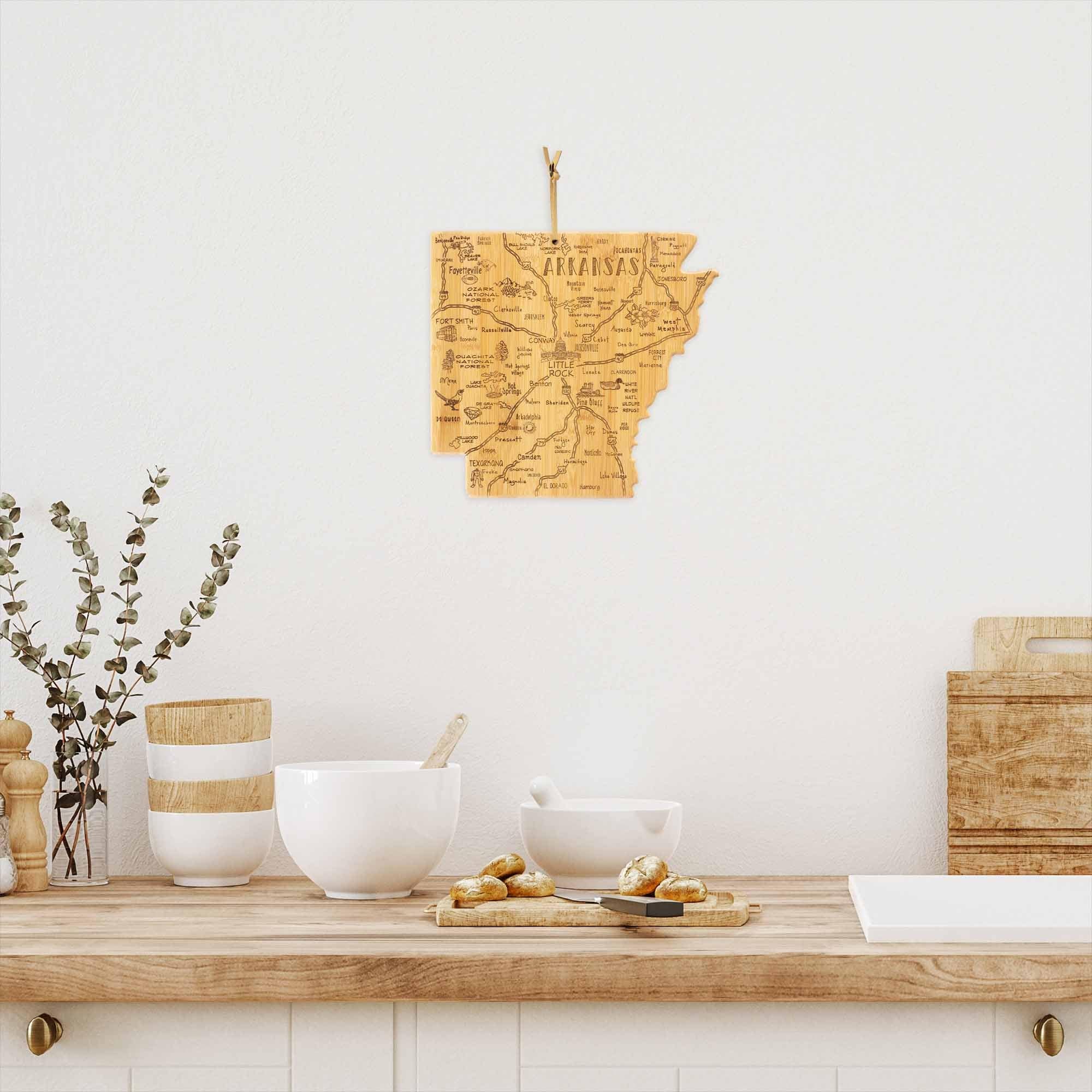 Premium Arkansas Wood Cutting Board 13x12 Inches - Durable & Eco-Friendly Kitchen Essential for Chopping, Serving & Decor