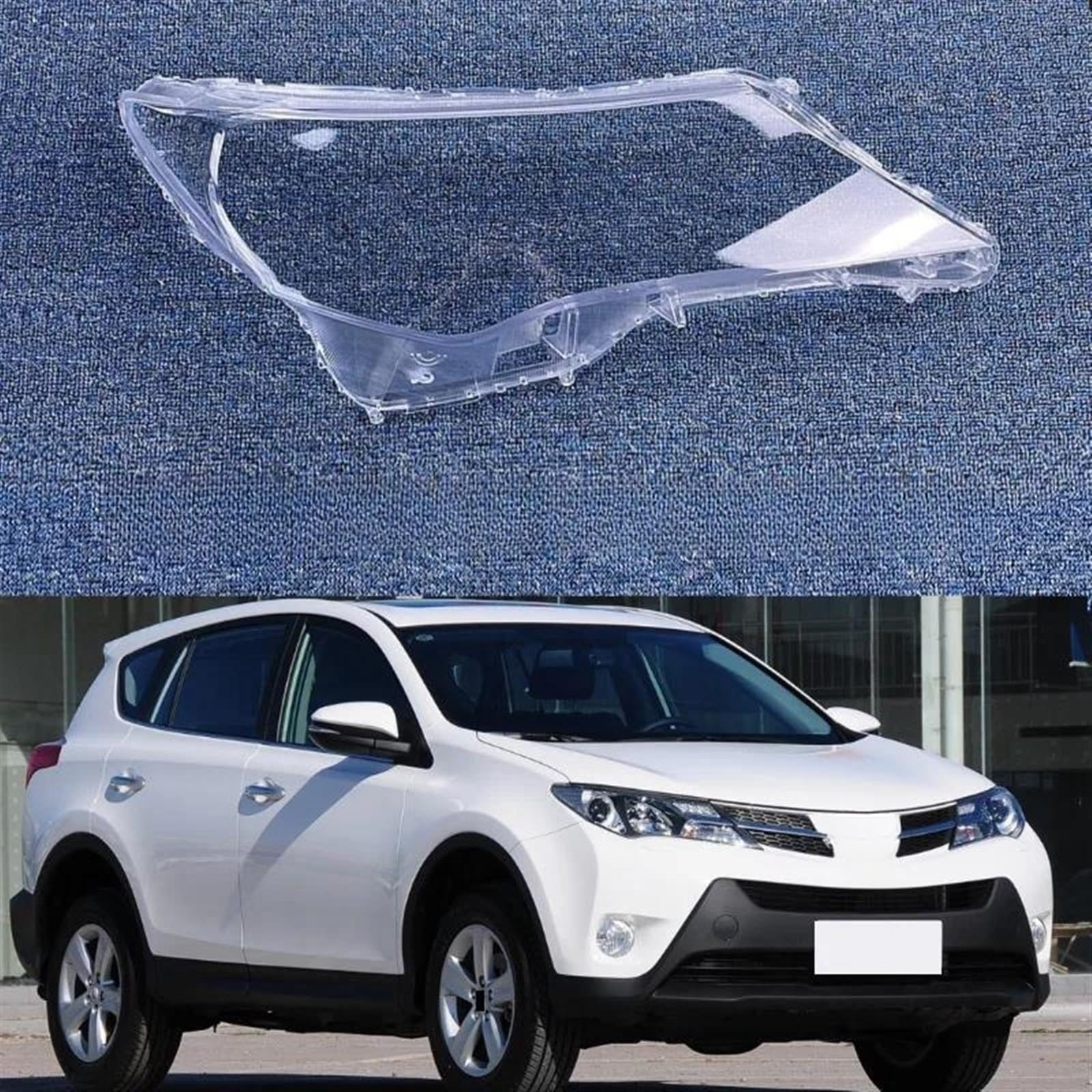 Toyota RAV4 2013-2015 Headlight Lens Cover Replacement - Right Side (1 Piece) | Durable Car Headlamp Protector for Night Driving & Off-Road Adventures