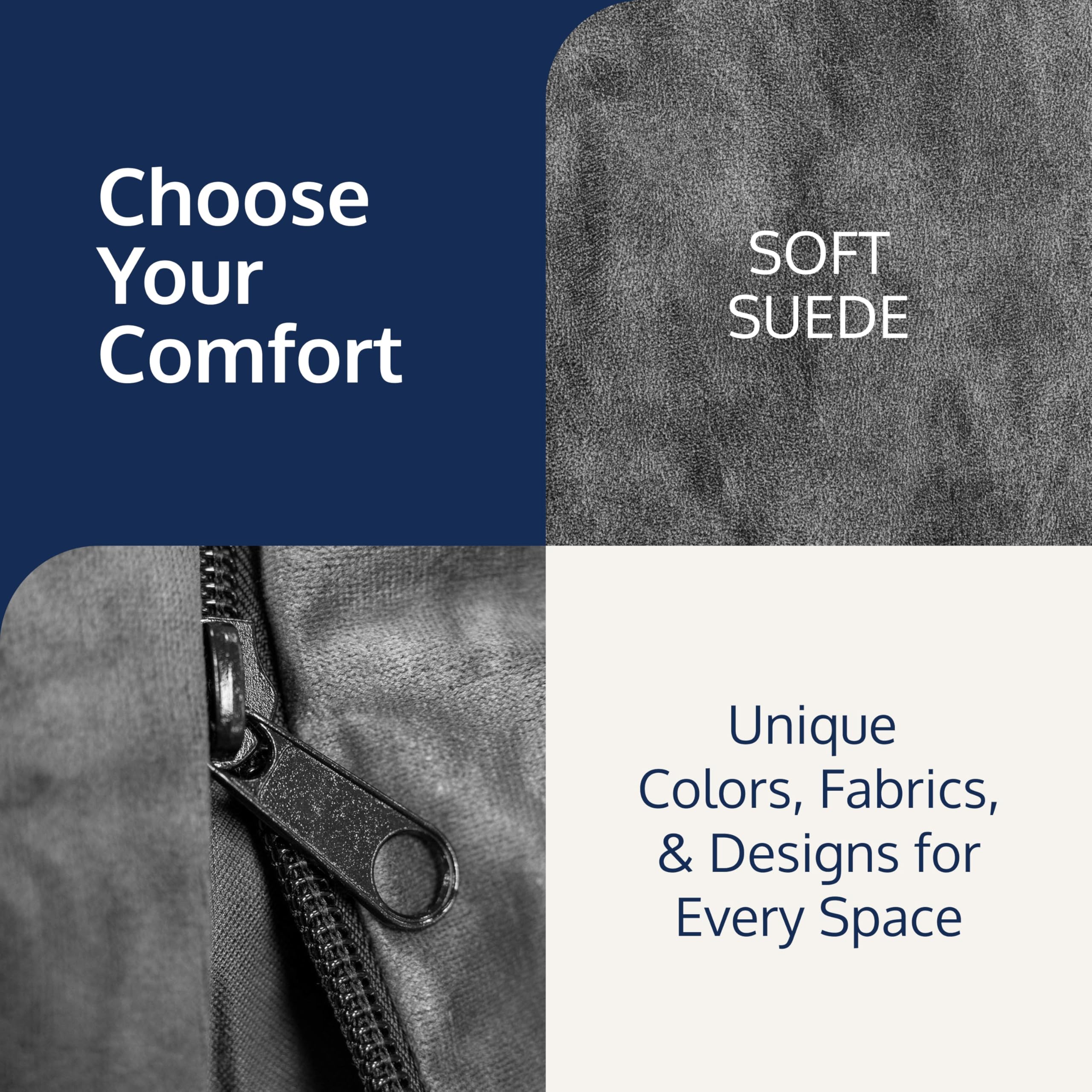 ULTIMATE SACK Convertible Bean Bag Chair - 3-in-1 Cozy Sleeper, Sofa Bed & Futon Alternative for Living Room, Bedroom, Dorm or Guest Room | Comfortable & Stylish Home Furniture for Relaxing, Lounging & Sleepovers