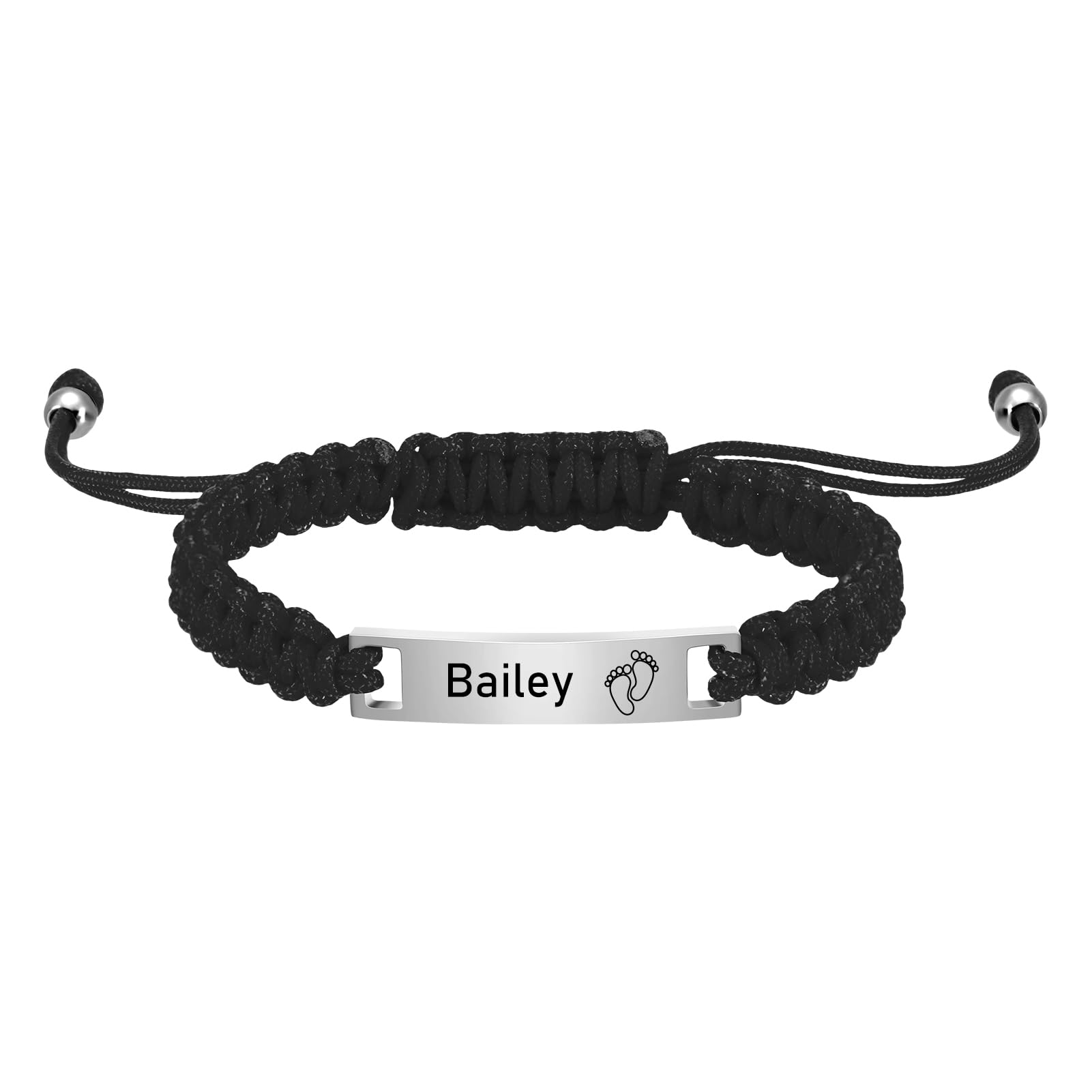 Personalized Baby Name ID Bracelet - 18K Gold Plated Adjustable Red String Protection Bracelet for Kids, Toddlers & Newborns | Perfect Gift for Birthdays, Christenings & Baby Showers