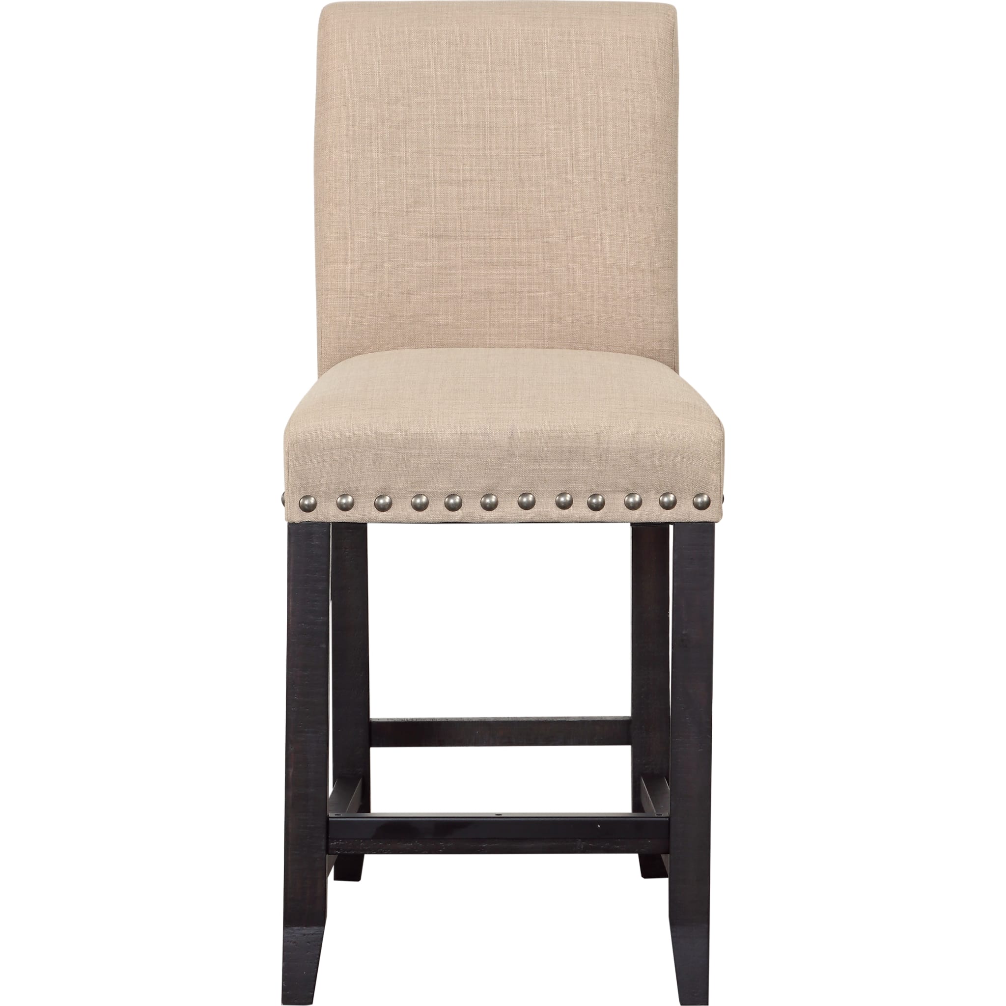 Yosemite Upholstered Kitchen Counter Stool - Cafe Brown Bar Stool with Padded Seat for Kitchen Island, Breakfast Nook & Home Decor - Comfortable Counter Height Stools for Dining & Entertaining