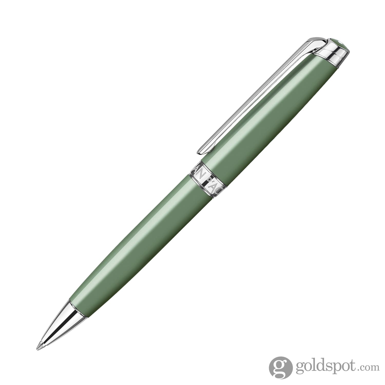 Premium Caran d'Ache Léman Ballpoint Pen - Vert de Gris Color - Luxury Writing Instrument for Business Professionals & Gift Giving