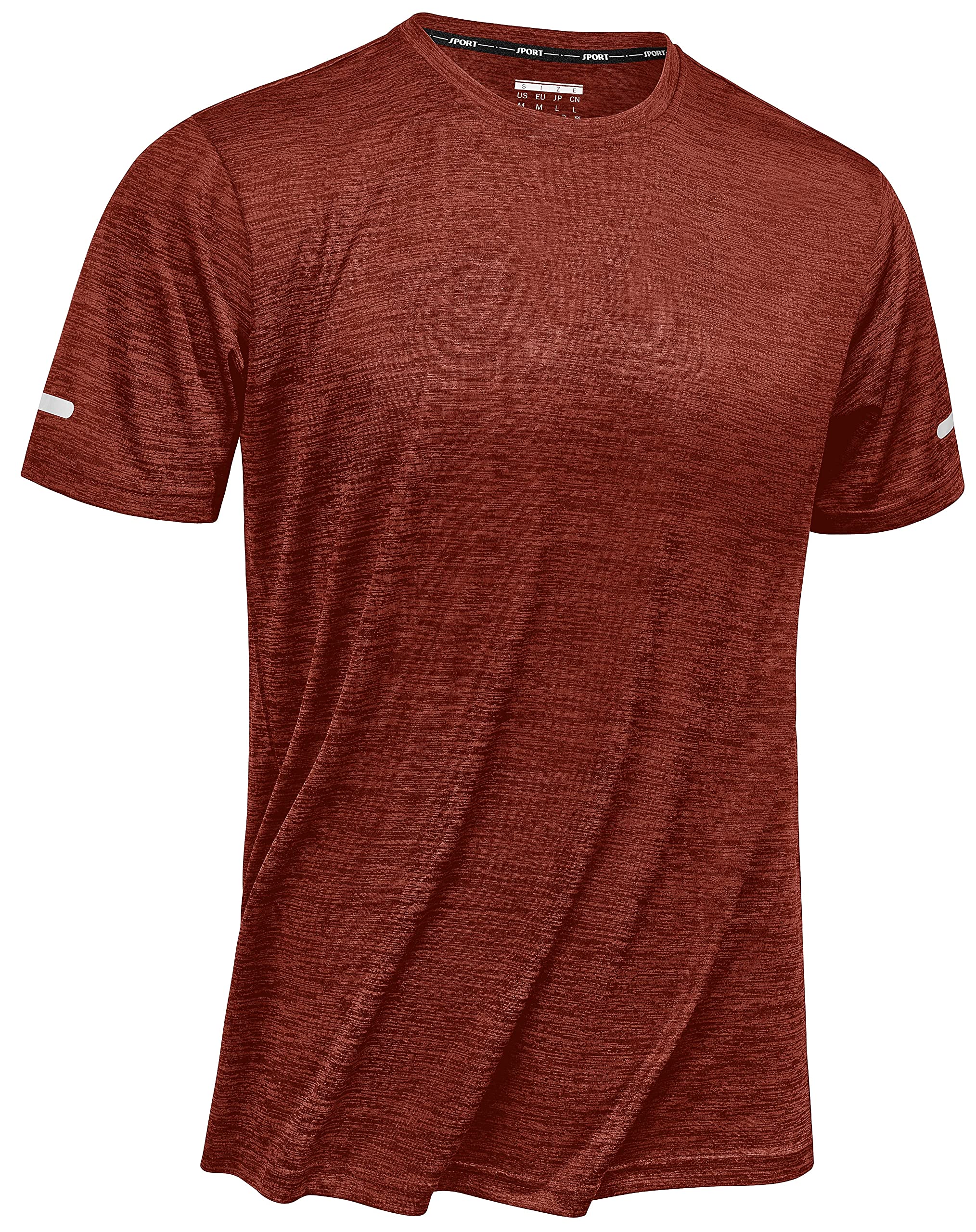 TACVASEN Men's Workout Shirts - Short Sleeve Athletic Dry Fit T-Shirts for Running, Gym & Training - Moisture Wicking Crewneck Tee for Active Lifestyle & Outdoor Sports