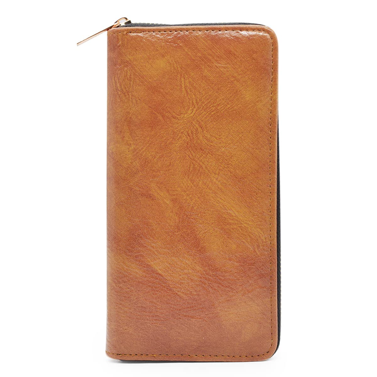 Premium Vegan Leather Zip Around Wallet for Men & Women - RFID Blocking, Slim Bifold Design - Perfect for Travel, Business & Everyday Use