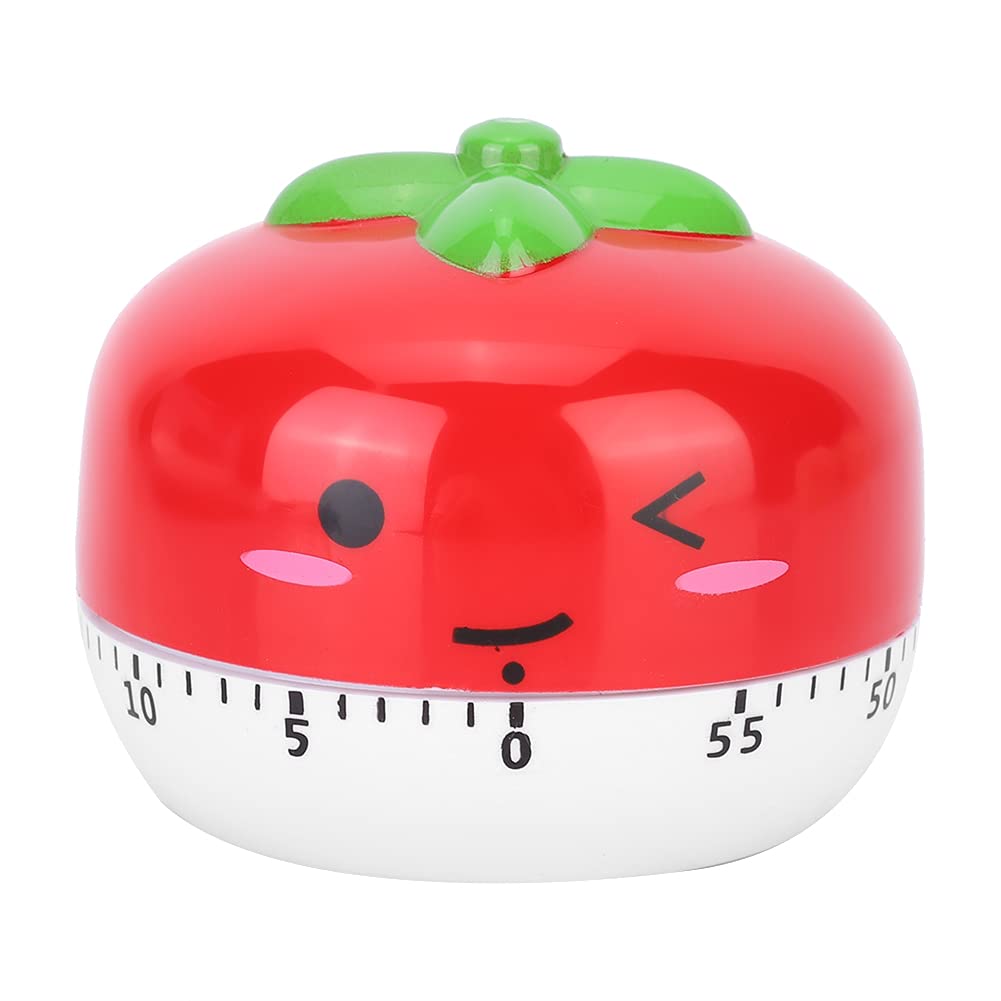Cartoon Kitchen Timer - Mechanical Countdown Alarm for Cooking & Baking (Red)