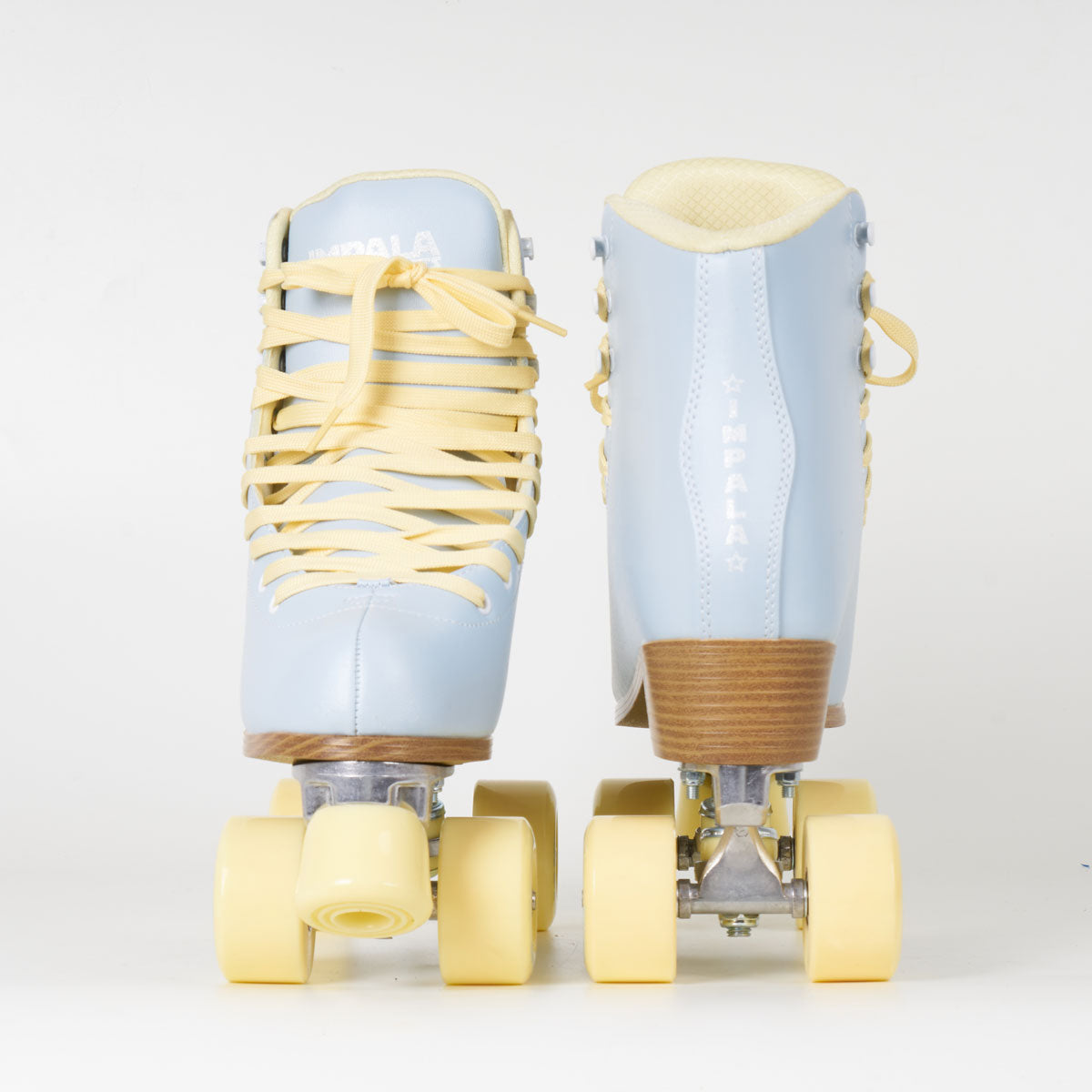 Impala Roller Skates for Women & Men - Sky Blue & Yellow Retro Quad Skates for Outdoor & Indoor Skating - Perfect for Rinks, Parks & Street Skating