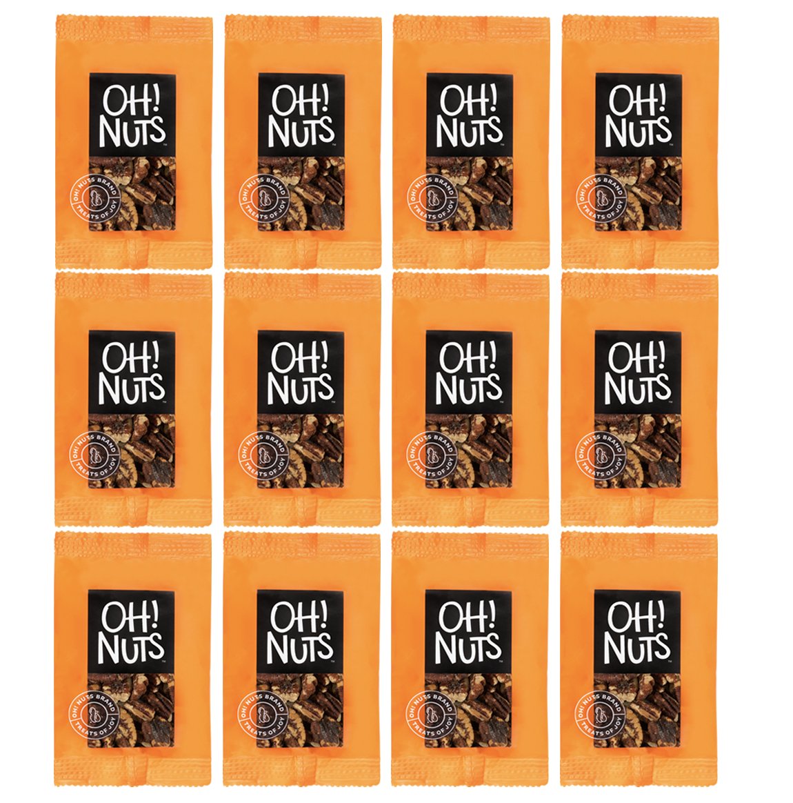 Roasted & Salted Pecans Snack Packs - 12 Individual 1.5 oz Bags - Bulk Nut Variety for School, Office & Travel - Healthy On-the-Go Snacks - Perfect for Lunchboxes, Hiking & Road Trips