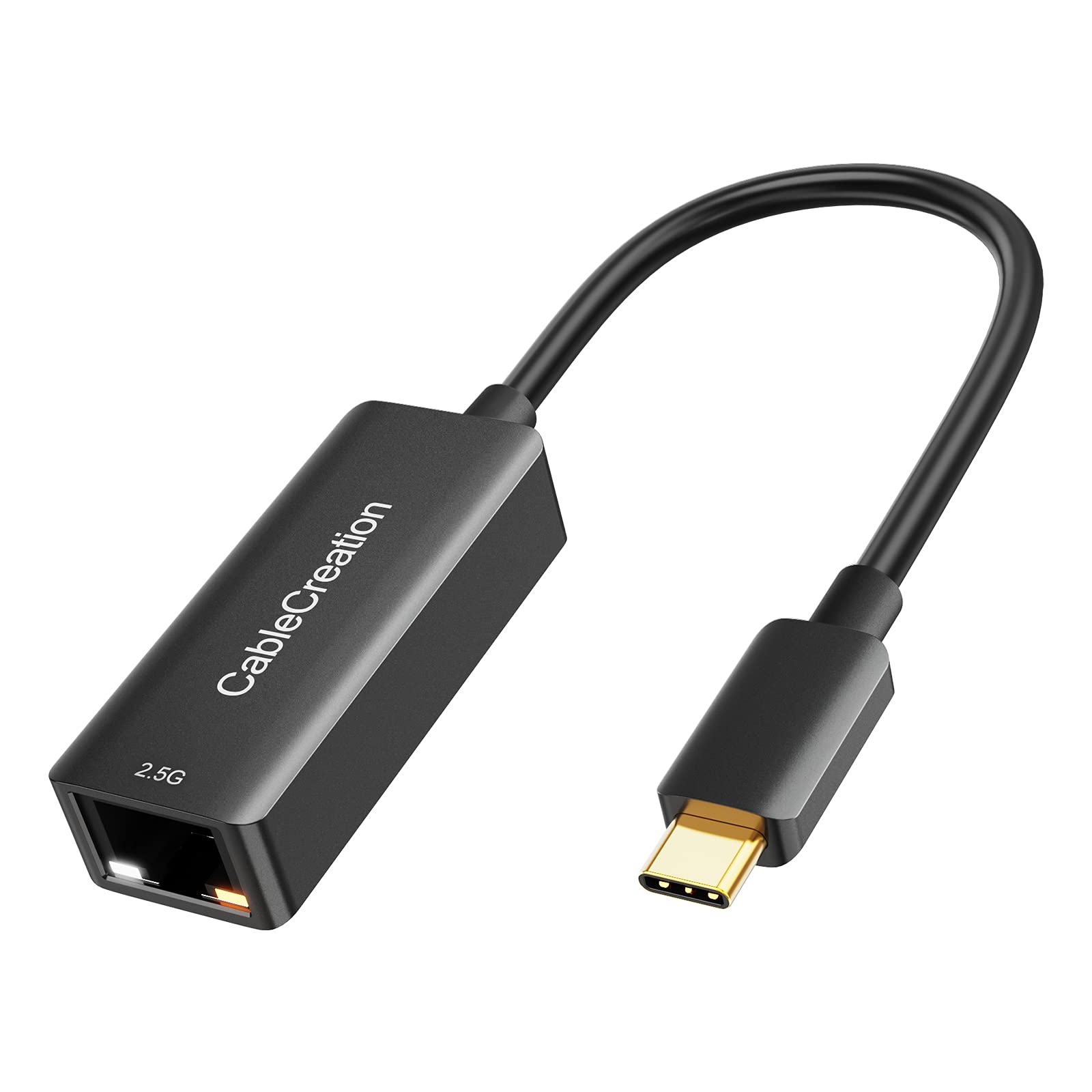 CableCreation USB C to 2.5G Ethernet Adapter - USB 3.1 to RJ45 2.5 Gigabit LAN Thunderbolt 3 Network Converter - Compatible with MacBook Pro/Air, iPad, Surface Pro 7, Dell XPS 15/13, Chromebook - Fast Wired Internet for Gaming, Streaming & Remote Work