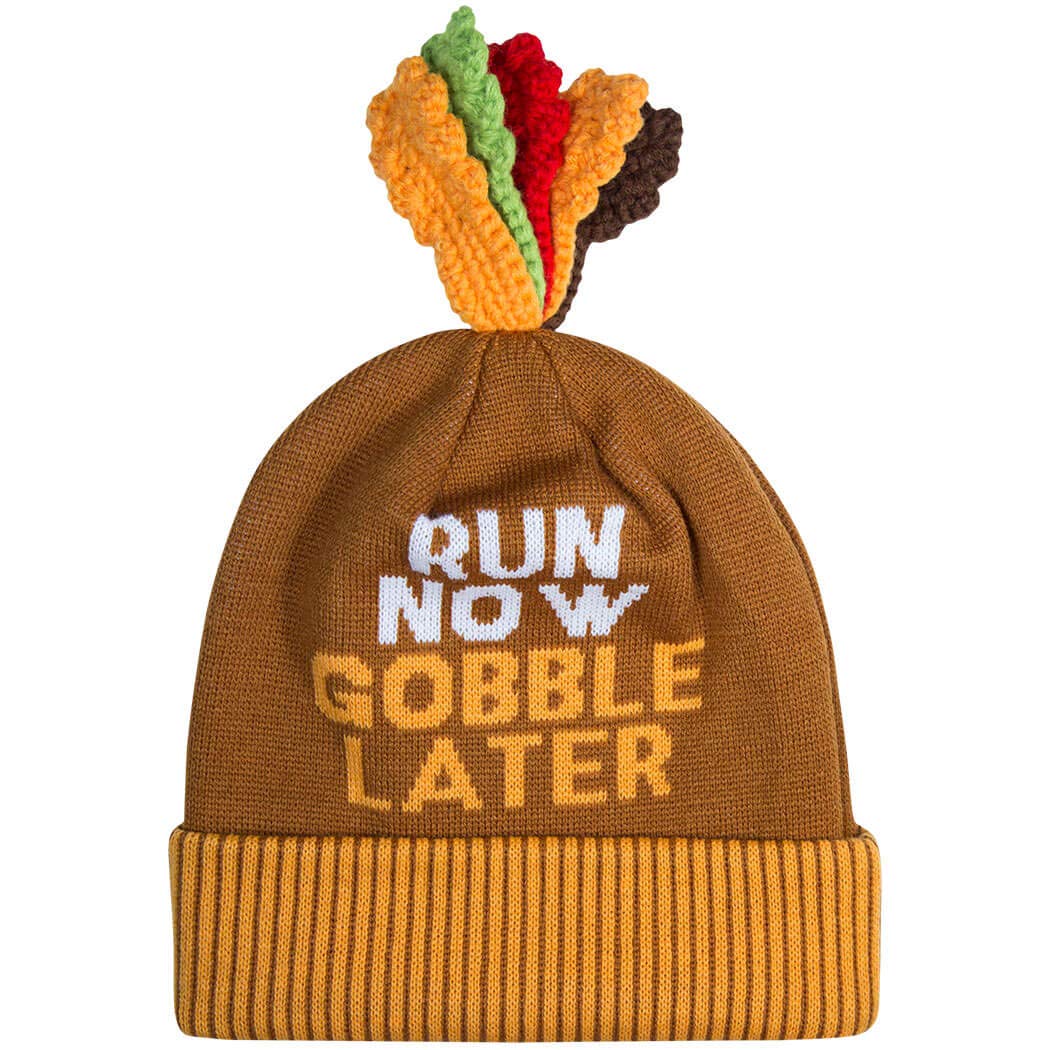 Gone For a Run Pom Pom Beanie Hat for Runners - Warm Winter Running Hat with Cute Pom Pom | Perfect for Cold Weather Jogging, Marathon Training & Outdoor Activities