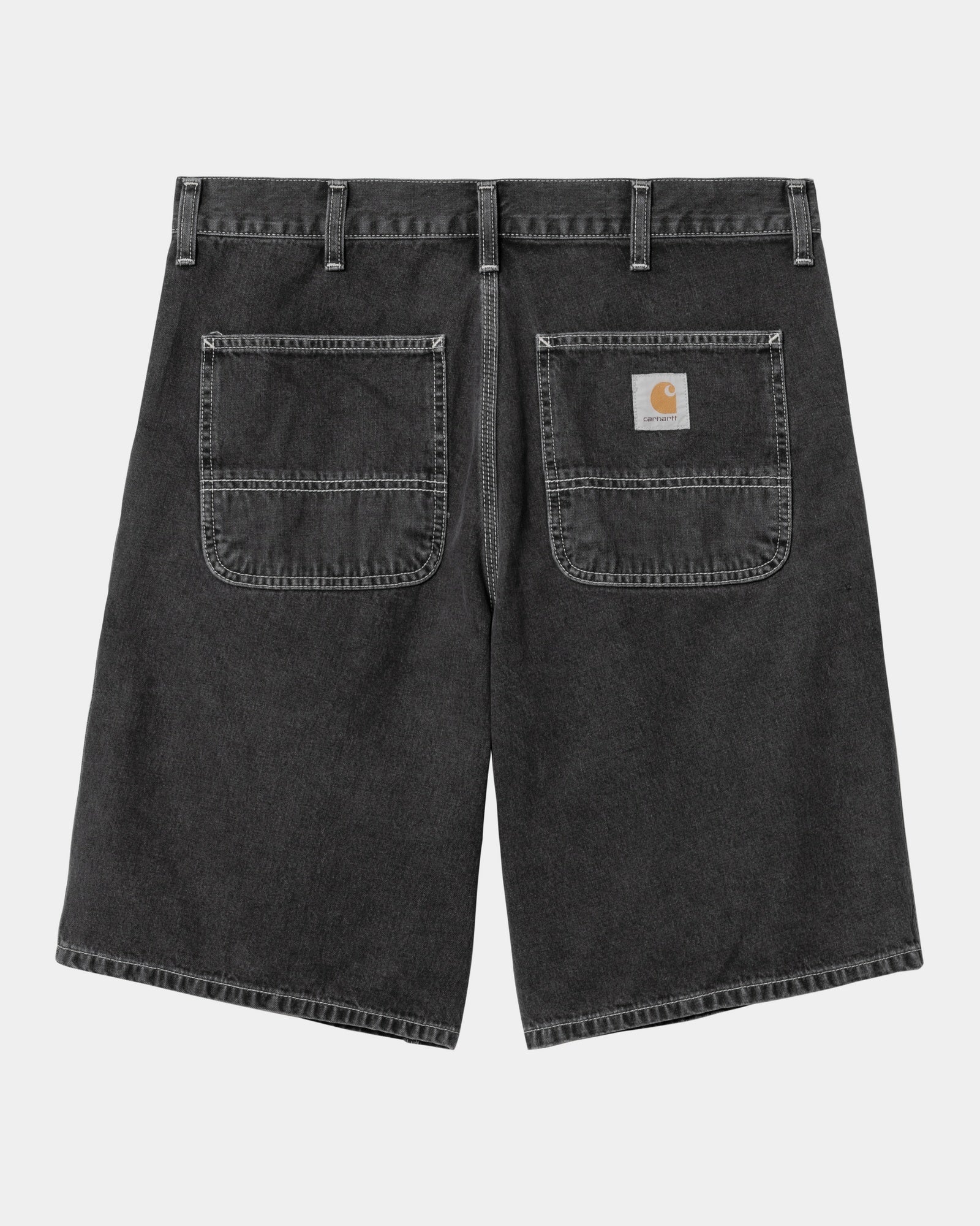 Simple Short Denim Jeans | Black Heavy Stone Wash | Casual Wear for Men & Women | Perfect for Everyday Outfits & Street Style