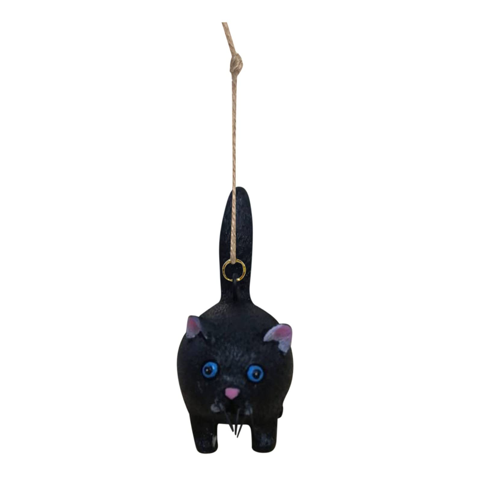 Original Hawaiian Party Decorations - Miniature Resin Cat Sculpture with Vivid Expressions, Desktop Kitty Figurine for Home & Bedroom Decor | Perfect for Themed Parties, Gift Giving & Office Desk Accessories