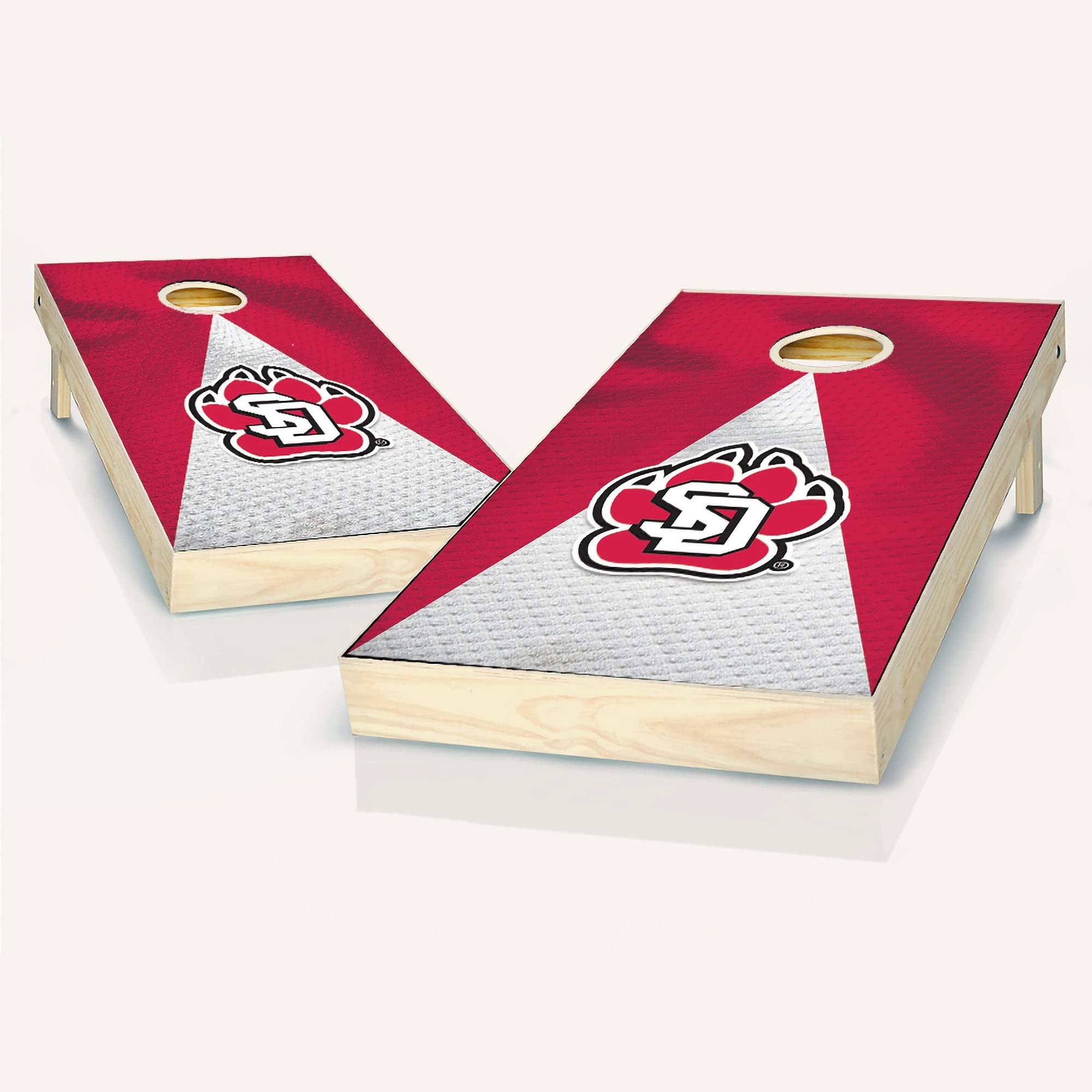 Premium South Dakota Cornhole Game Set - 2 Wooden Boards & 8 Bean Bags for Outdoor Tailgating, Backyard Parties & BBQ Games