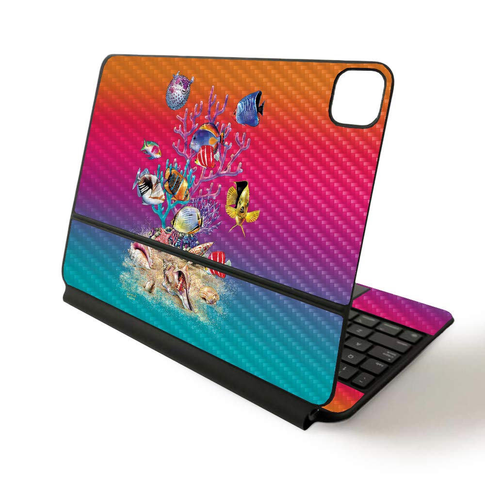MightySkins Vinyl Skin Cover for Apple Magic Keyboard iPad Pro 11-inch (2020) - Sushi Design | Protective, Durable, Custom Decal Wrap | Perfect for Work, Travel & Personalization