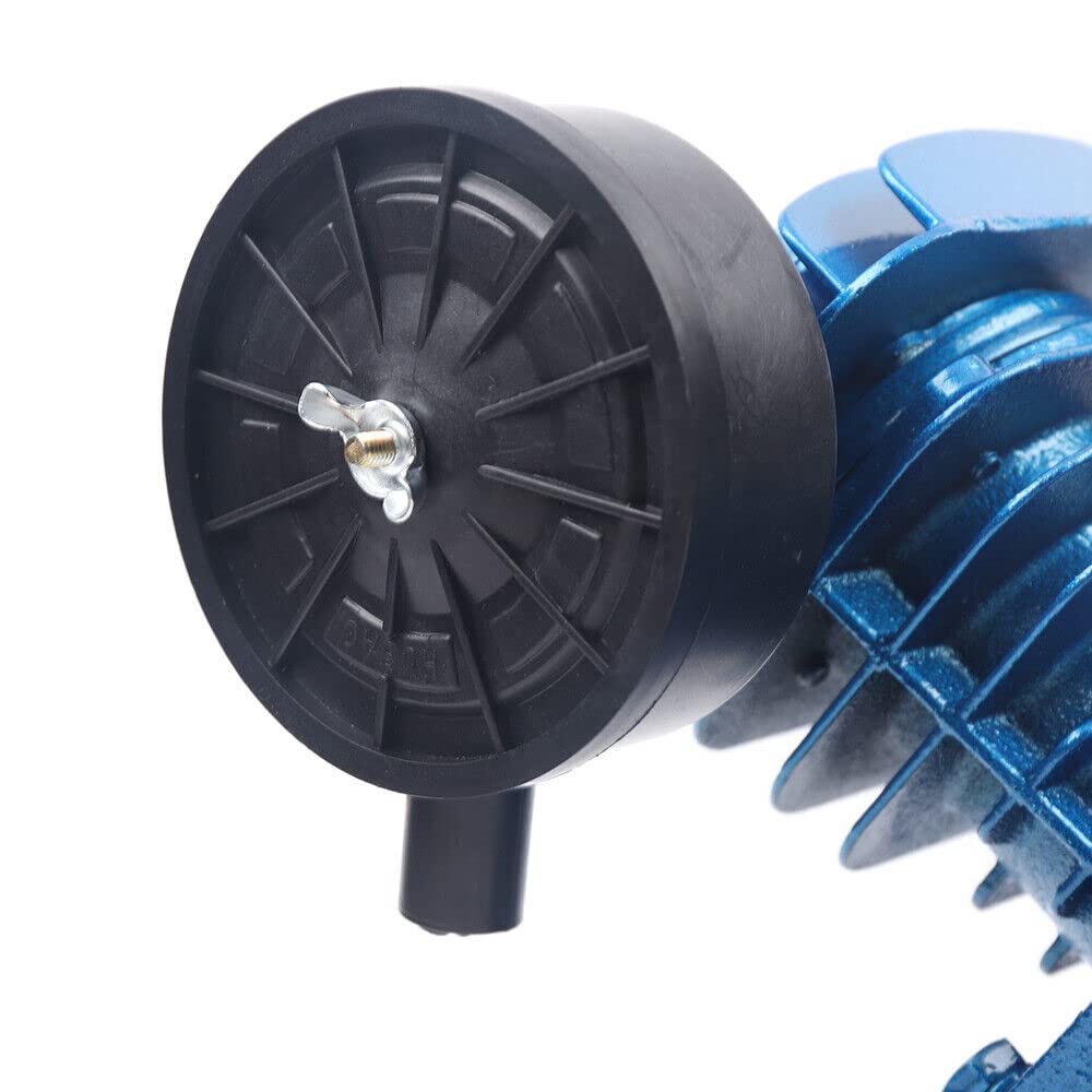6CFM 2HP V-Twin Cylinder Air Compressor Pump Motor - Cast Iron Construction, 115 PSI - Ideal for Automotive Shops, Woodworking & DIY Projects