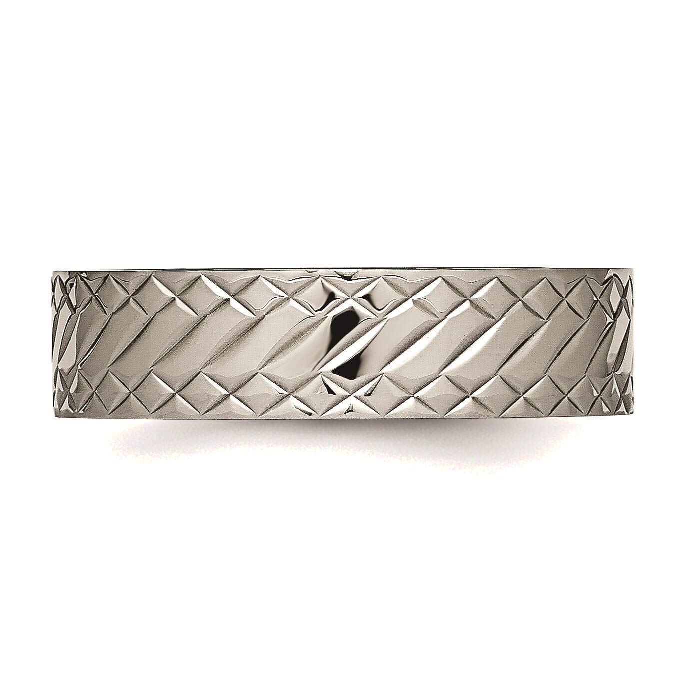 Bonyak Titanium Textured Ring Size 8 for Men & Women