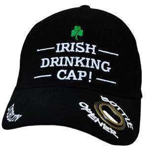 Authentic Irish Drinking Cap with Built-in Bottle Opener - Perfect for St. Patrick's Day, Pub Crawls & Beer Lovers