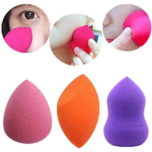 Dr Care Premium Beauty Blender & Powder Puff Set - 5 Shape Variety Pack (Spade) for Flawless Makeup Application | Perfect for Foundation, Concealer & Setting Powder