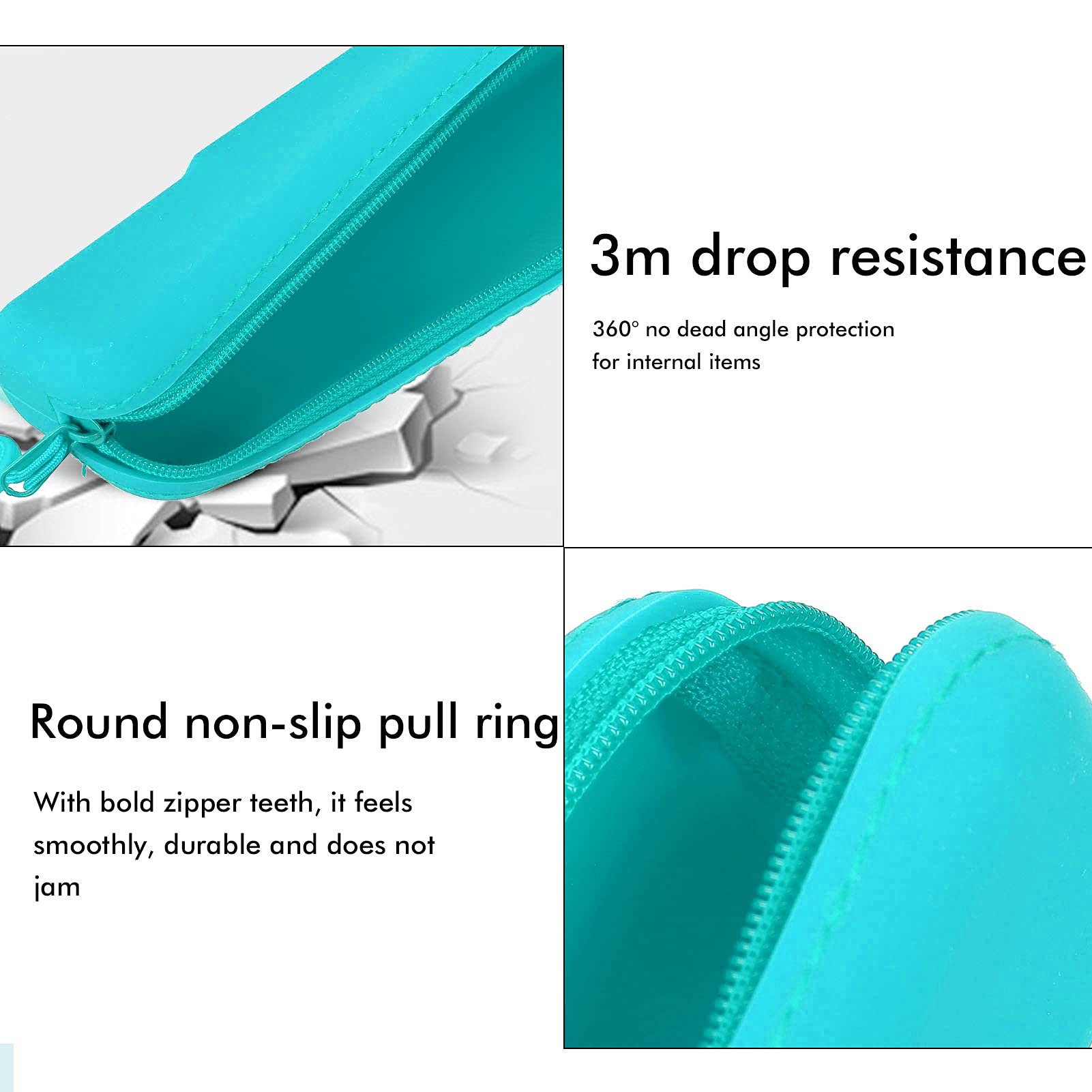 Premium Silicone Pencil Pouch - Mini Waterproof & Leakproof Organizer Bag for Makeup, Pens, Small Essentials - Durable & Smooth Silicone Case (Green, Small) - Perfect for School, Office & Travel Accessories Storage