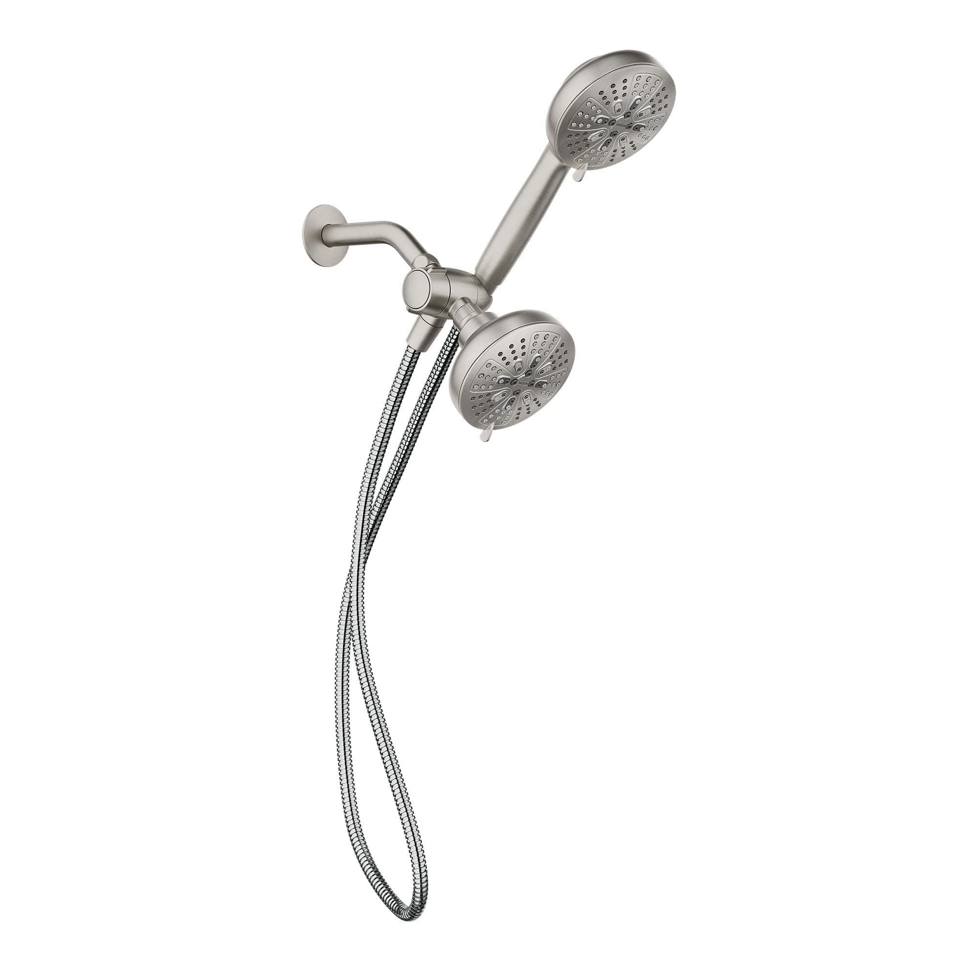 Moen 200C0SRN Hydro Energetix 2-in-1 Shower System with Handheld Spray - Spot Resist Brushed Nickel Finish - Perfect for Modern Bathrooms & Spa-Like Shower Experience