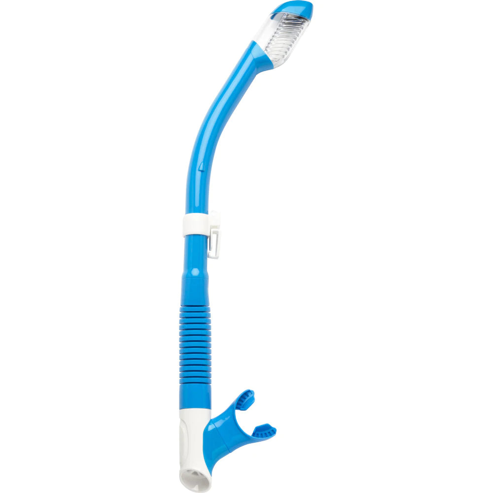 Cressi Tao Dry Snorkel Mask - Blue - Comfortable & Anti-Fog Scuba Diving Gear for Ocean Swimming, Snorkeling, and Beach Vacations