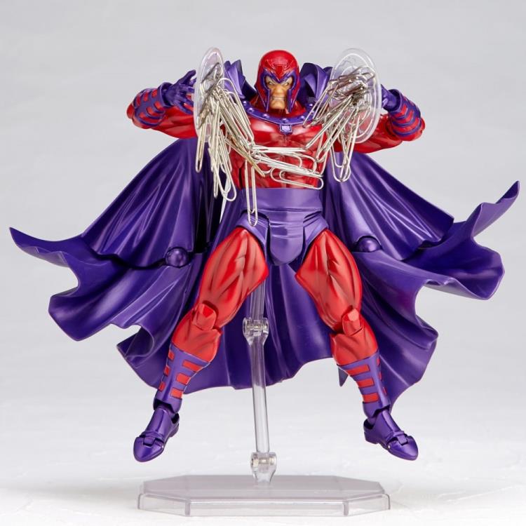 Amazing Yamaguchi Revoltech No. 006 Magneto Action Figure - Highly Articulated Collectible for Marvel X-Men Fans | Perfect for Display, Photography & Comic Book Collections