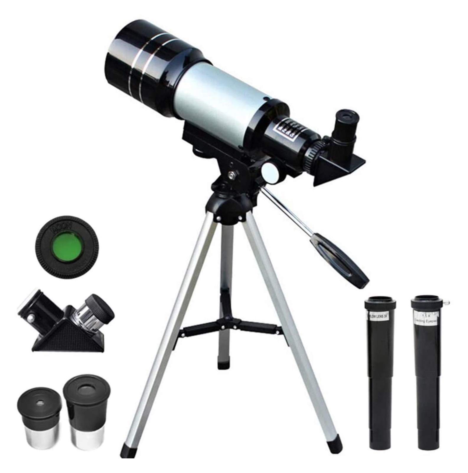 ABNNHK 70mm Portable Refractor Telescope for Kids & Astronomy Beginners - Includes Magnification Eyepieces, Tripod & Finder Scope | Perfect for Stargazing, Moon Observation & Outdoor Exploration