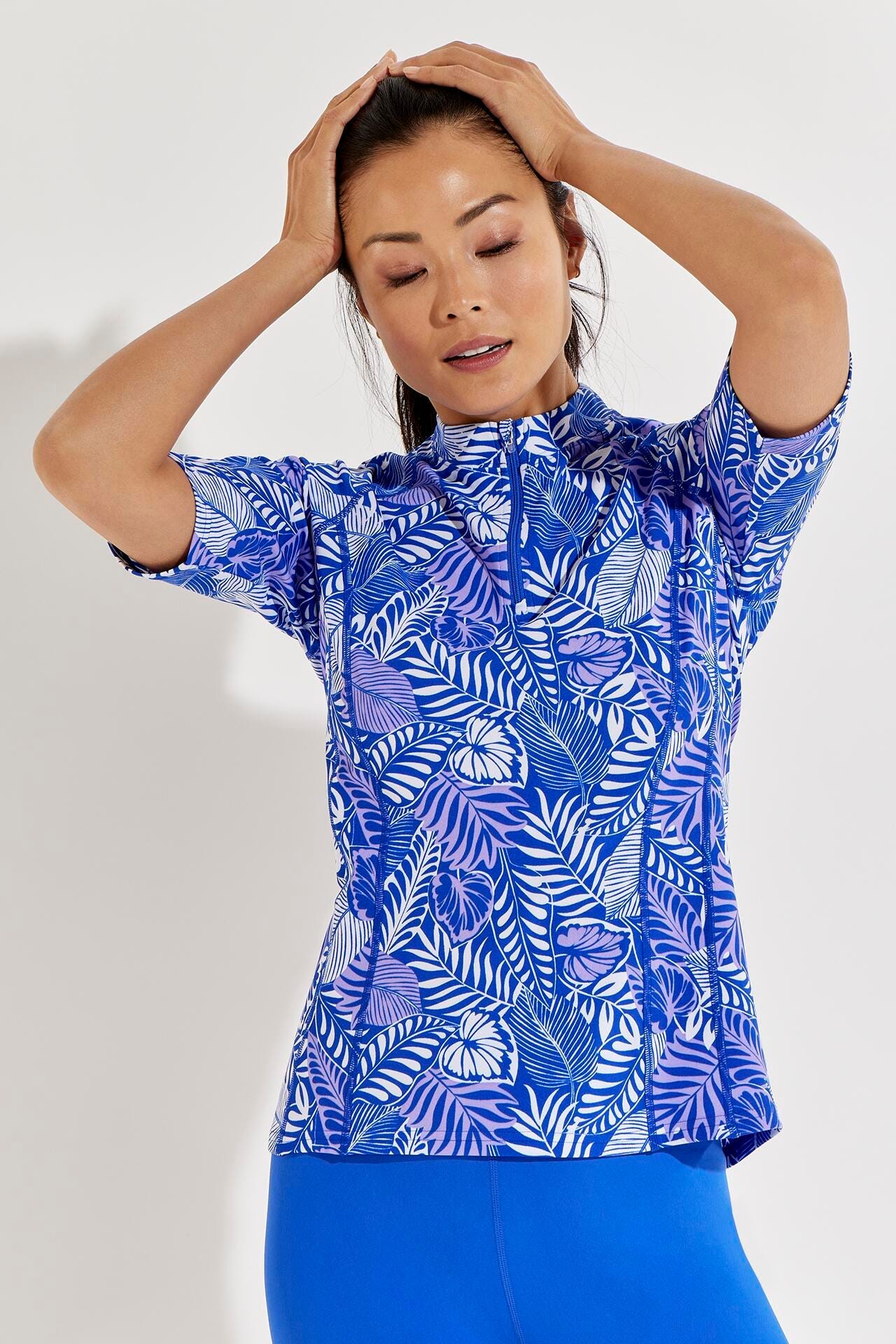 Women's Freestyle Short Sleeve Rash Guard UV Protection Swim Shirt - Perfect for Surfing, Swimming & Beach Activities