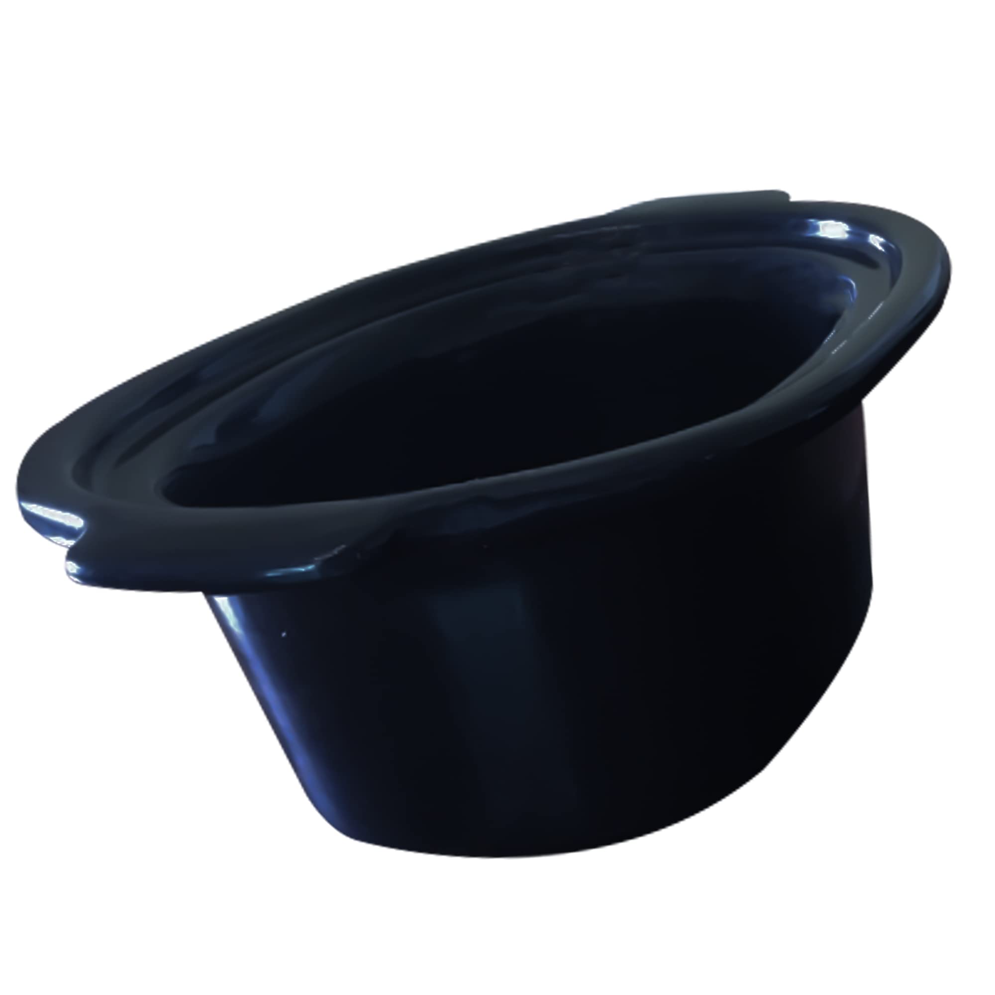 6.5 Quart Aluminum Insert Pot with Stainless Steel Lid - Compatible with Slow Cookers SD700450 & SD700550 - Black - Perfect for Slow Cooking, Stews, and Family Meals